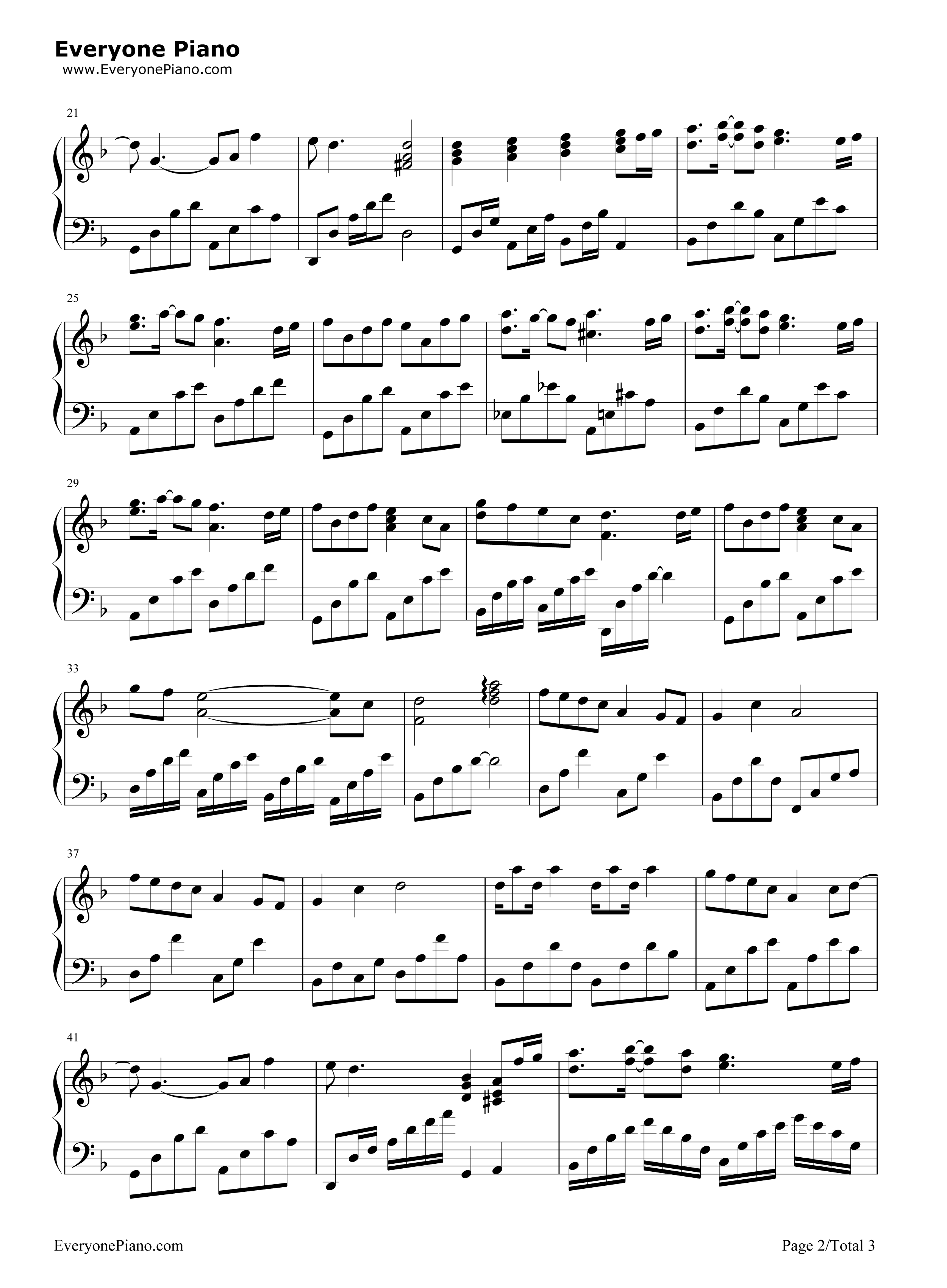 凤囚凰钢琴谱_白鹿