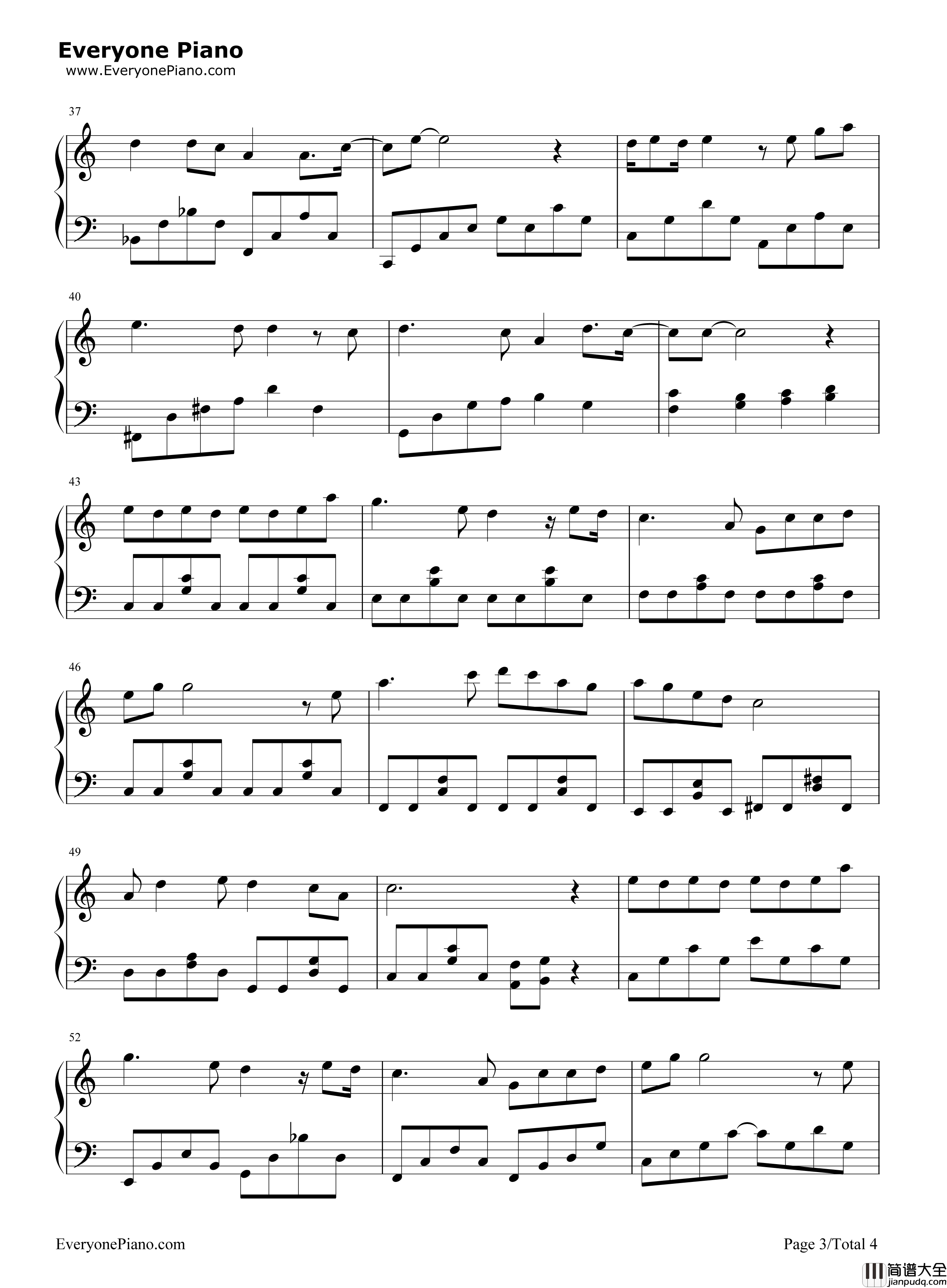 听雪钢琴谱_张碧晨