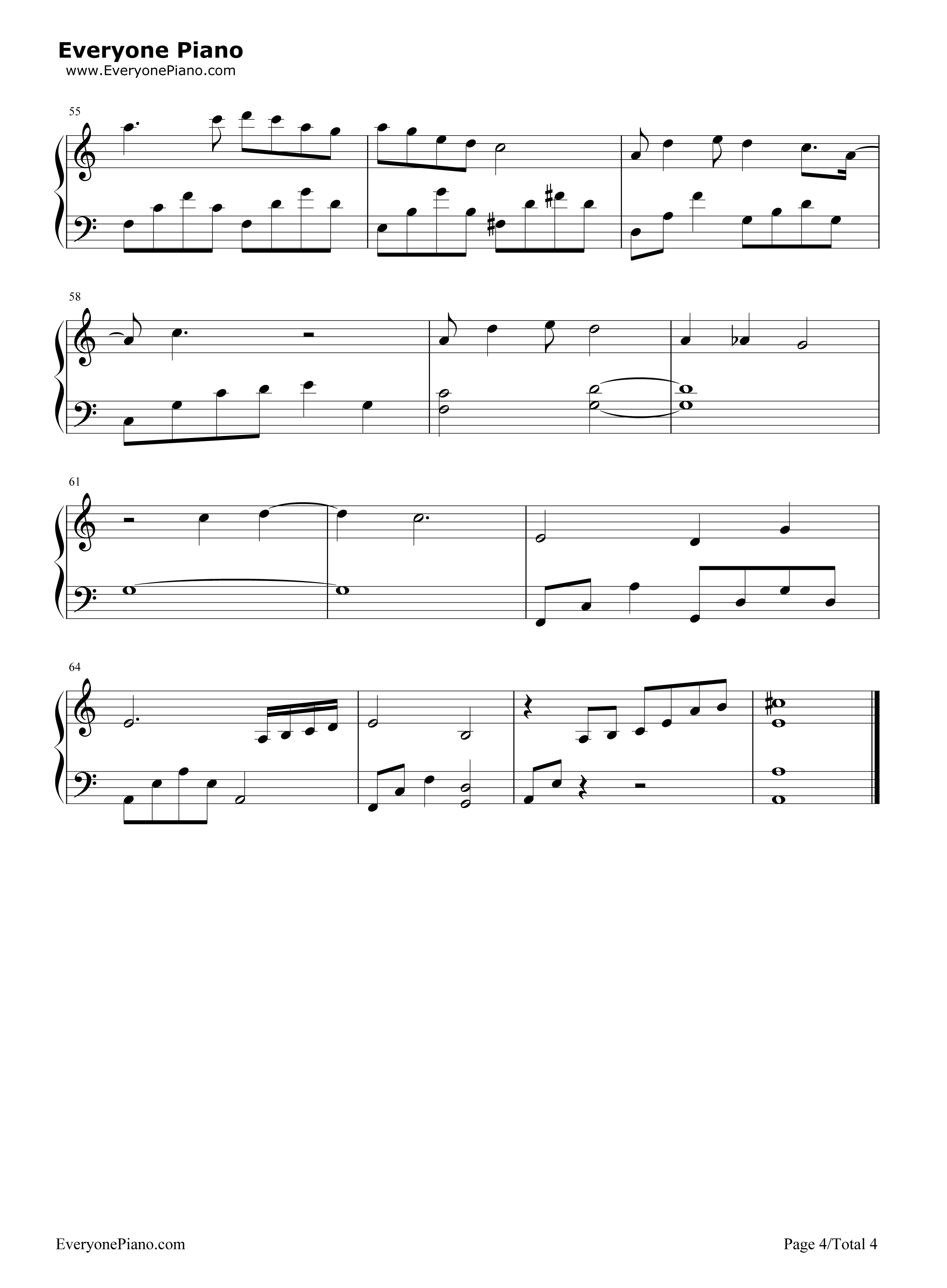 听雪钢琴谱_张碧晨