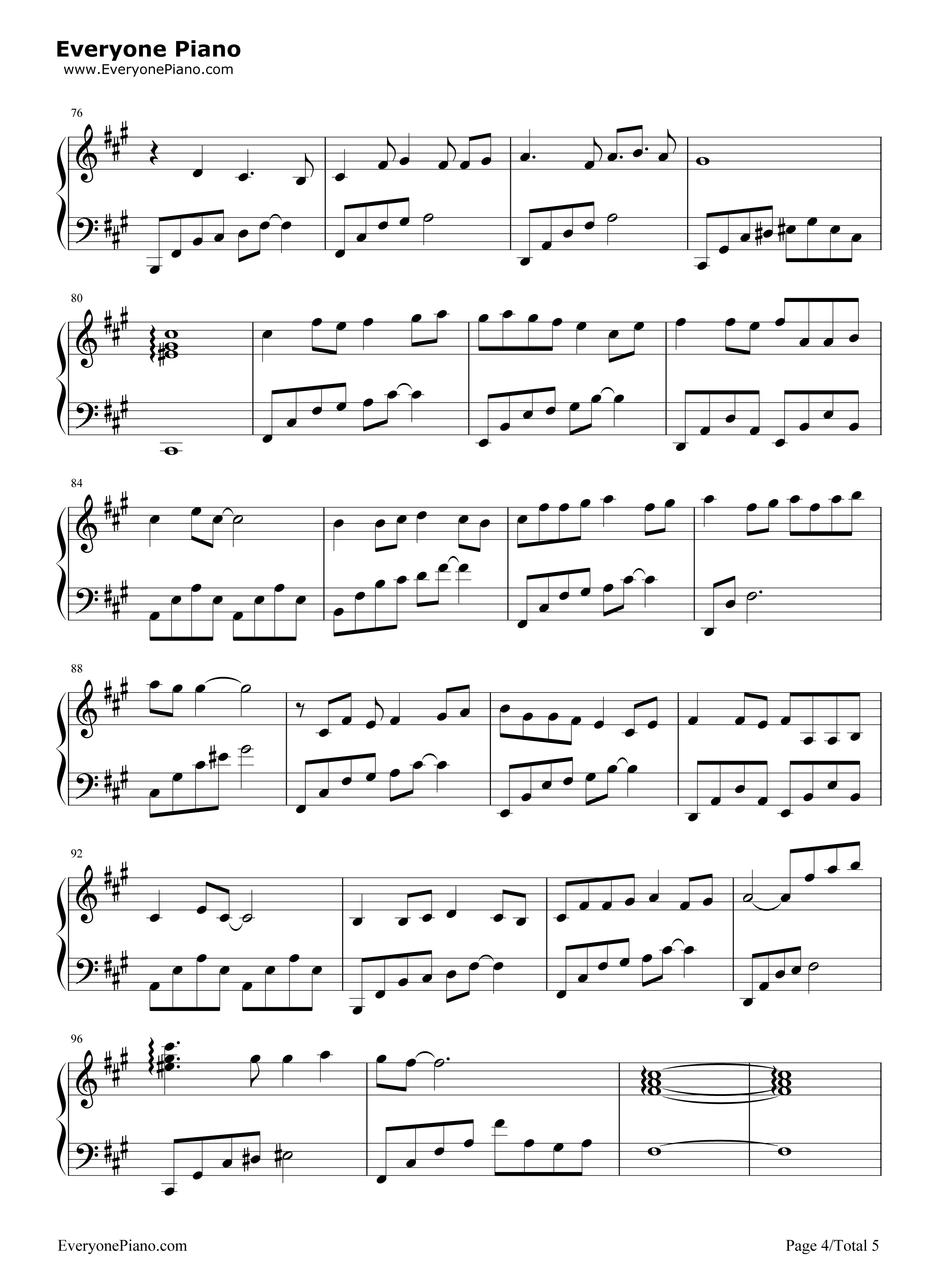 参商钢琴谱_不才