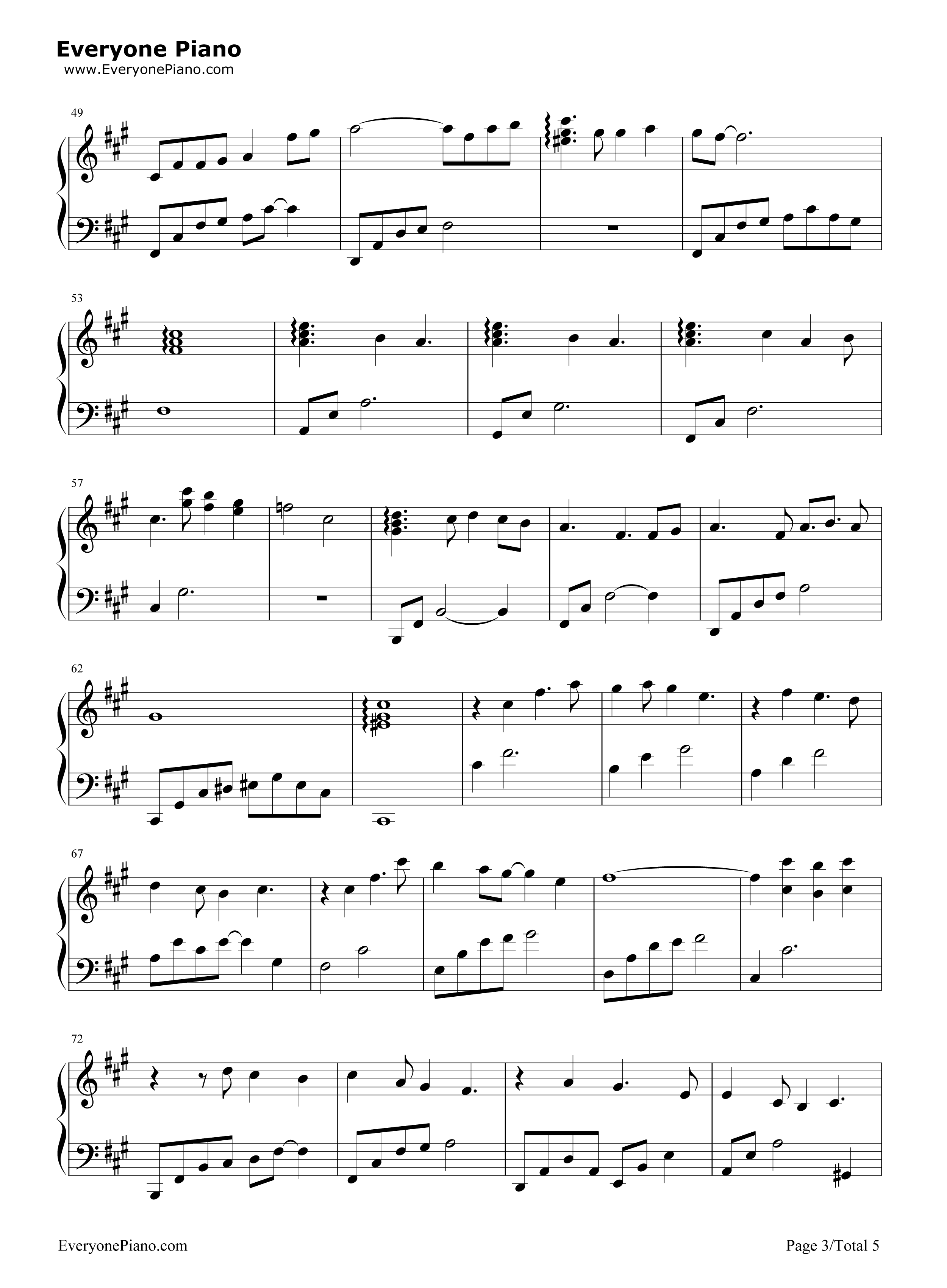 参商钢琴谱_不才