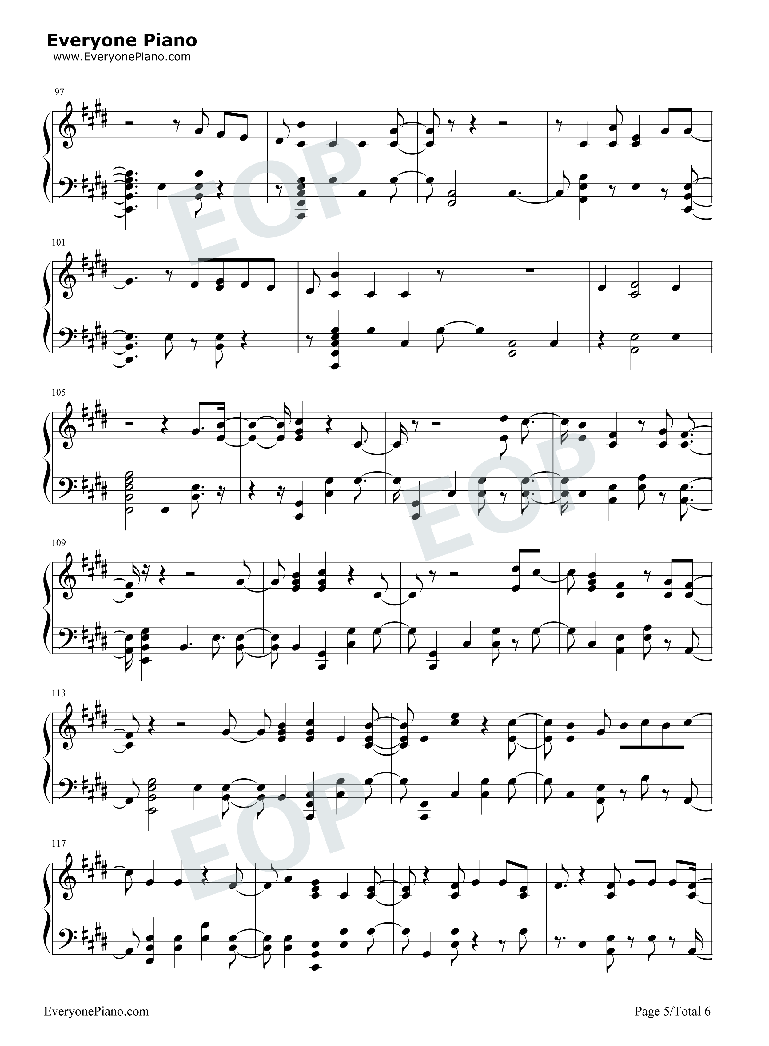 Start_Again钢琴谱_OneRepublic_Logic