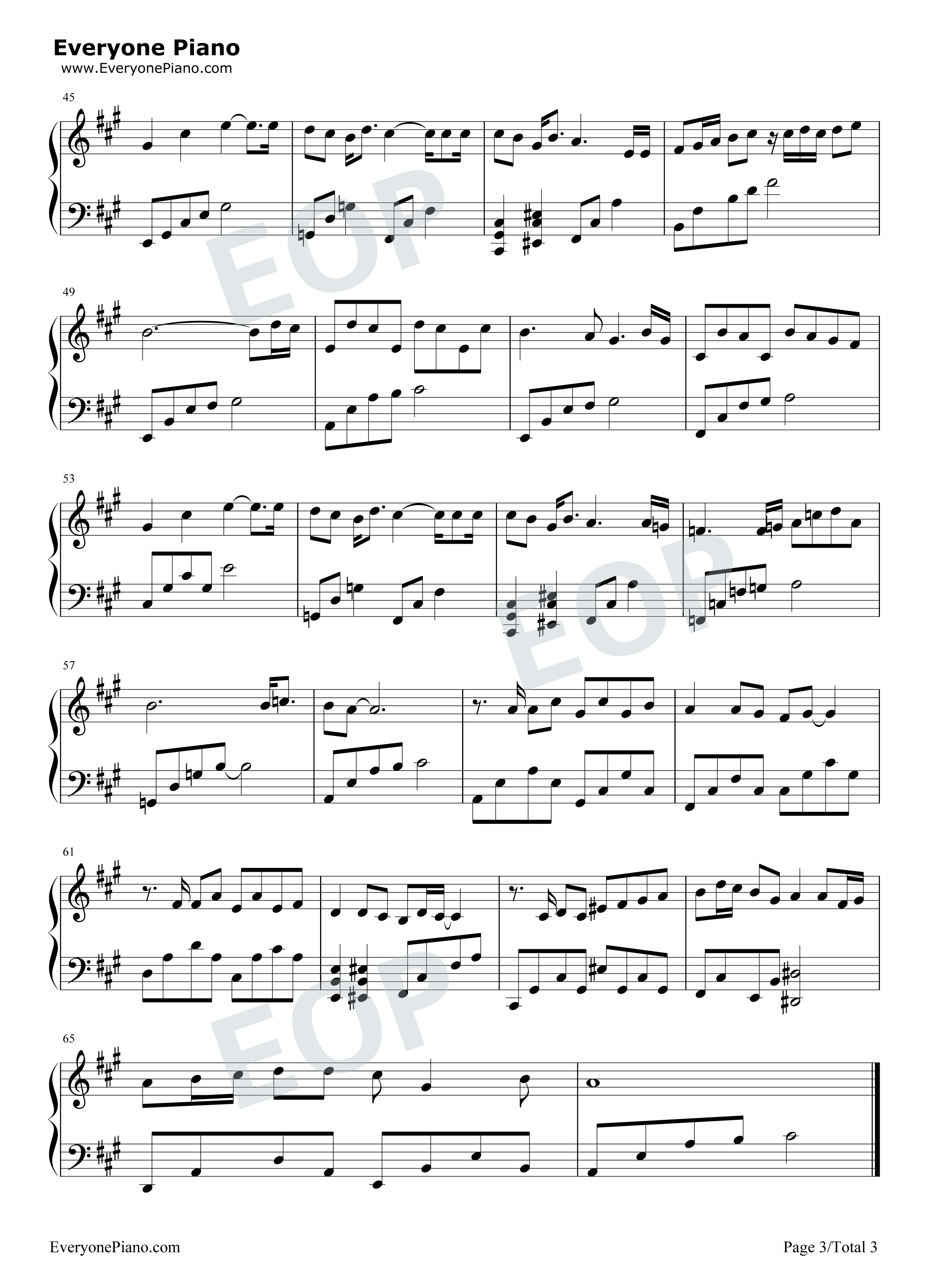 最暖的忧伤钢琴谱_田馥甄