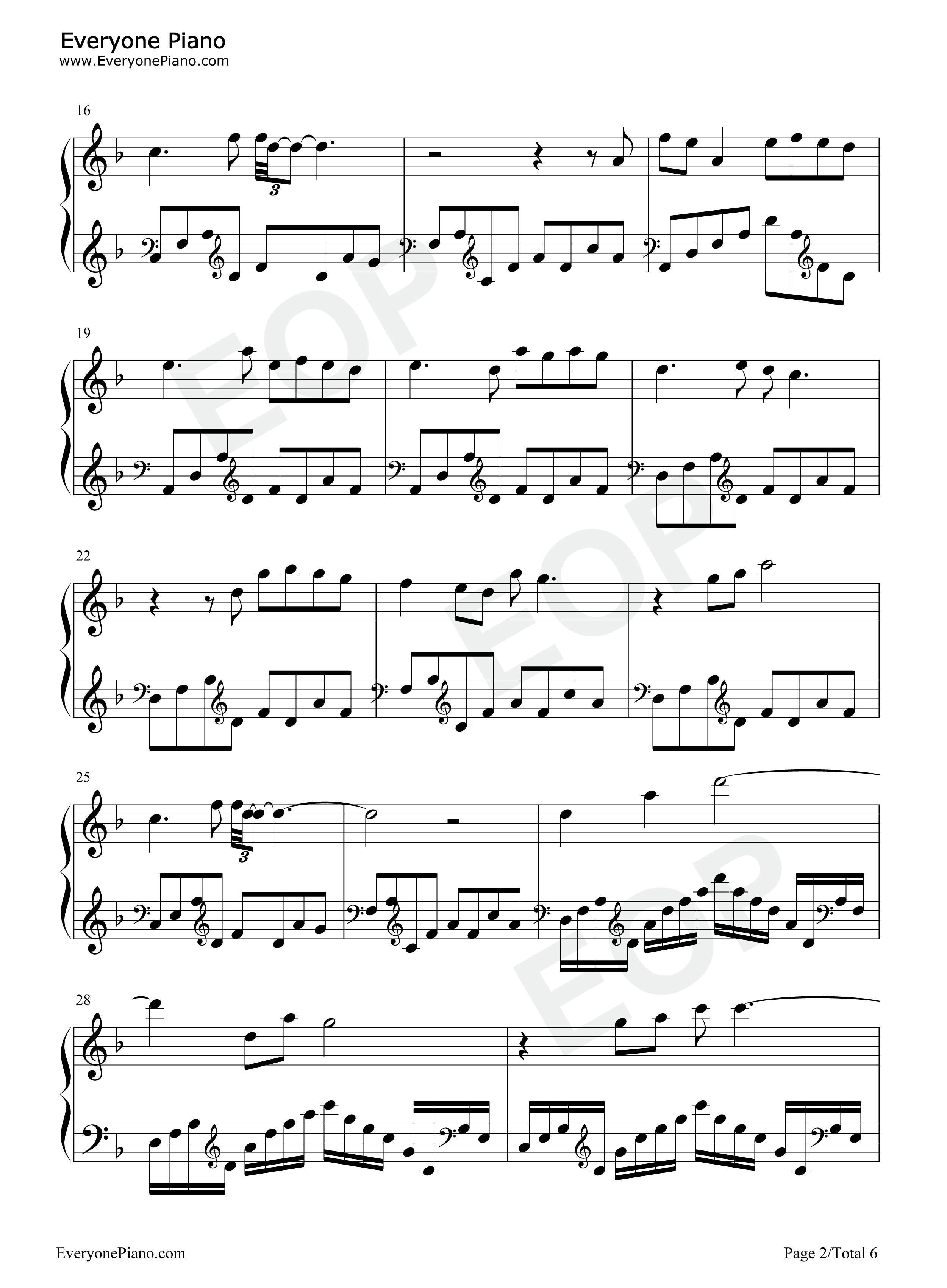 蝶梦花钢琴谱_常思思