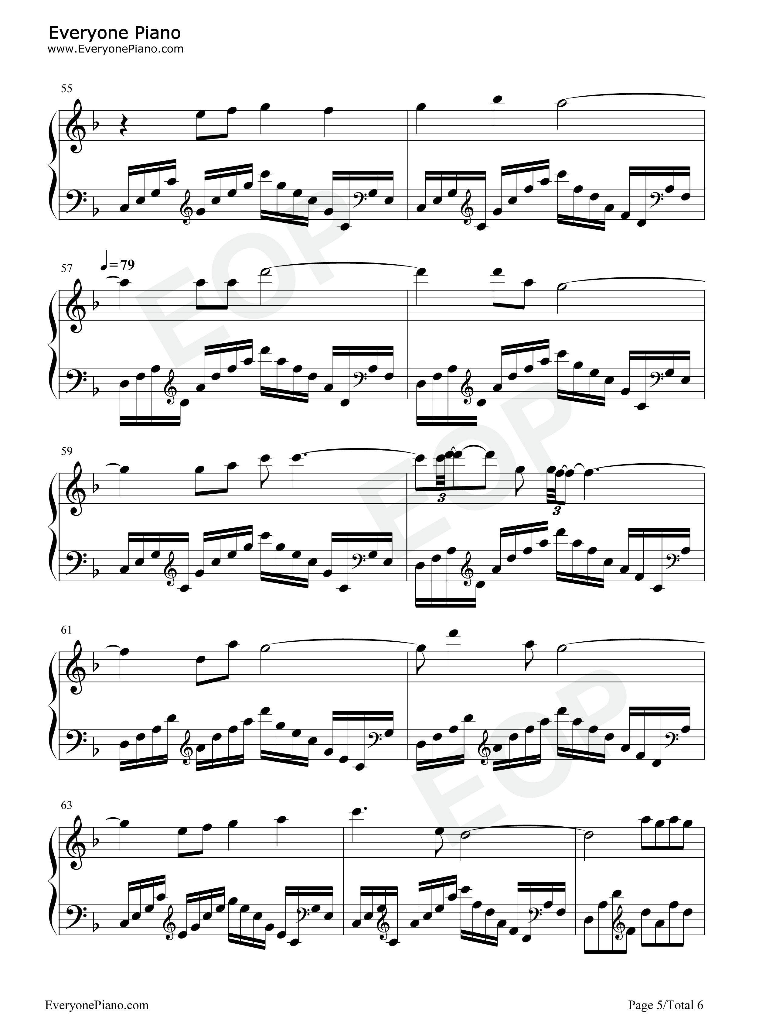 蝶梦花钢琴谱_常思思