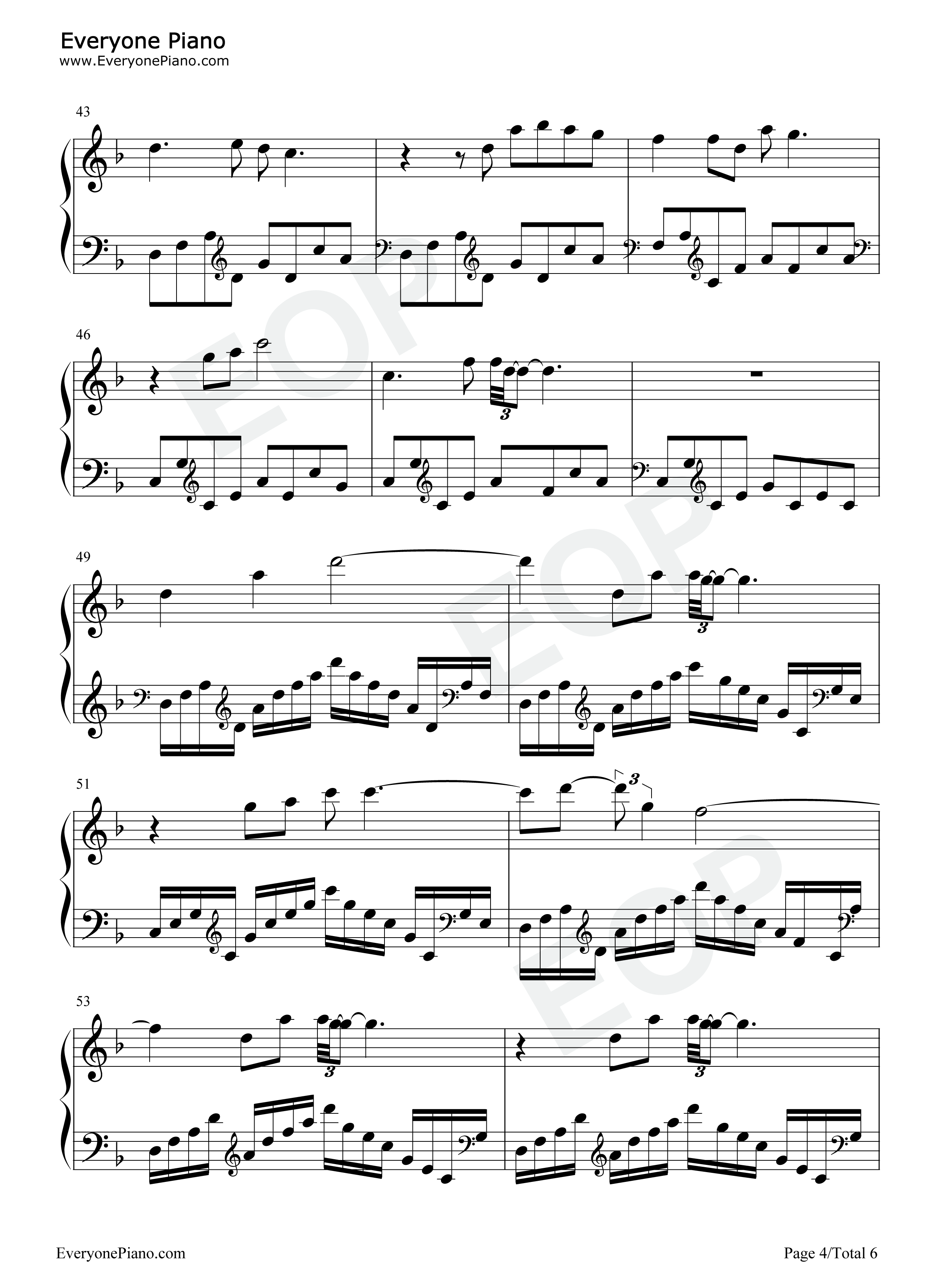 蝶梦花钢琴谱_常思思