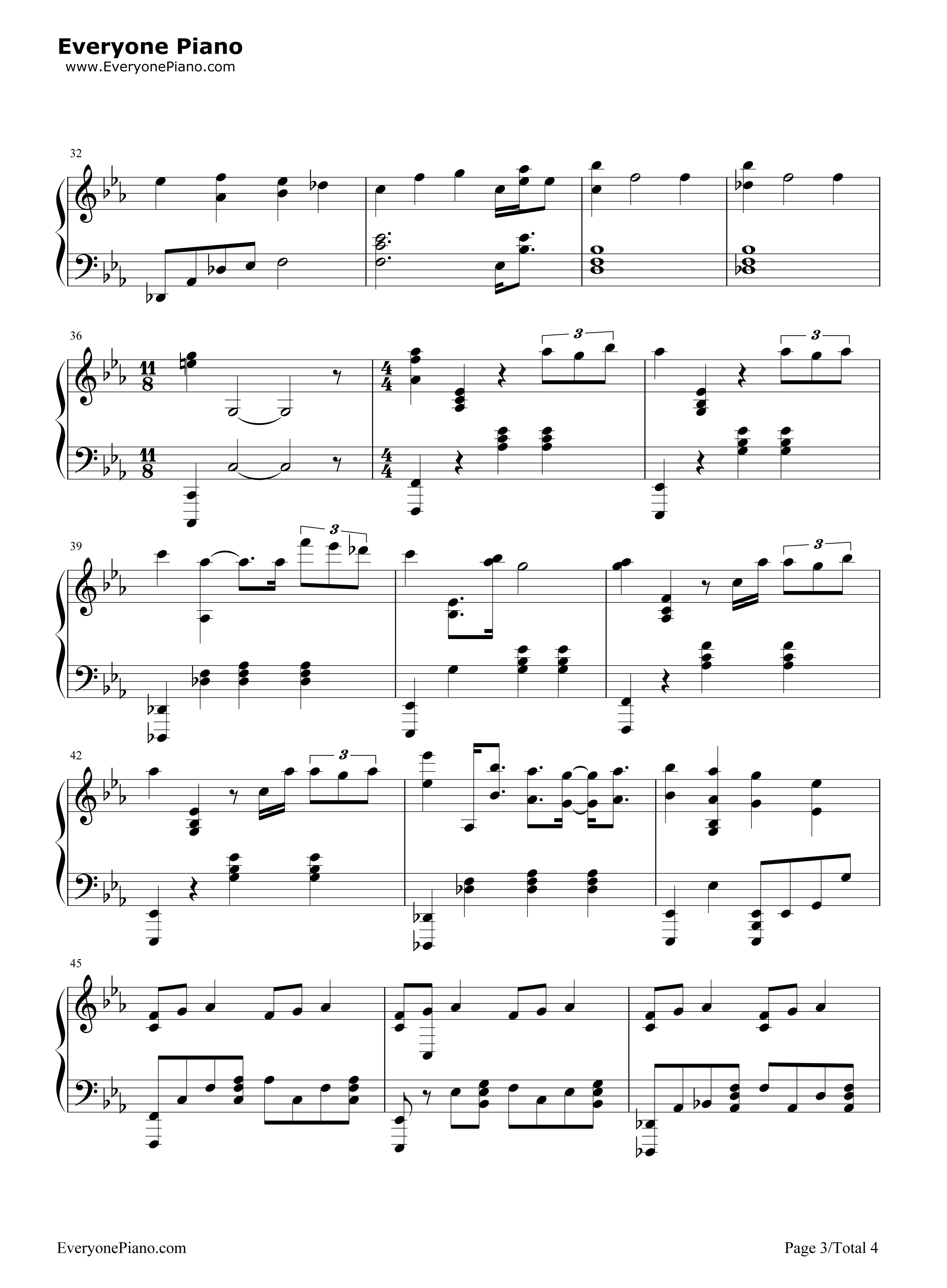 Pianoforte钢琴谱_泽野弘之