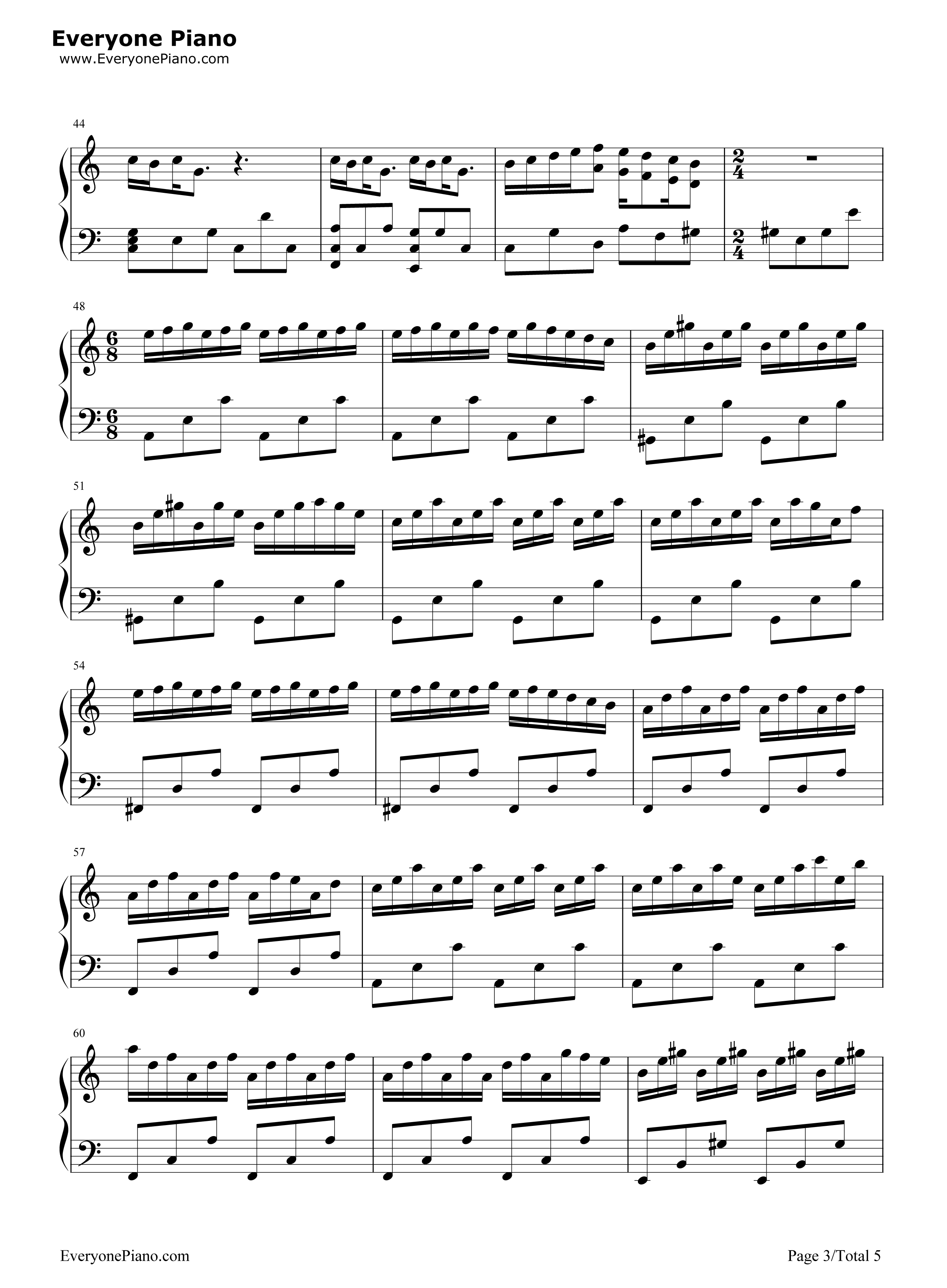 Human钢琴谱_Ken_Arai