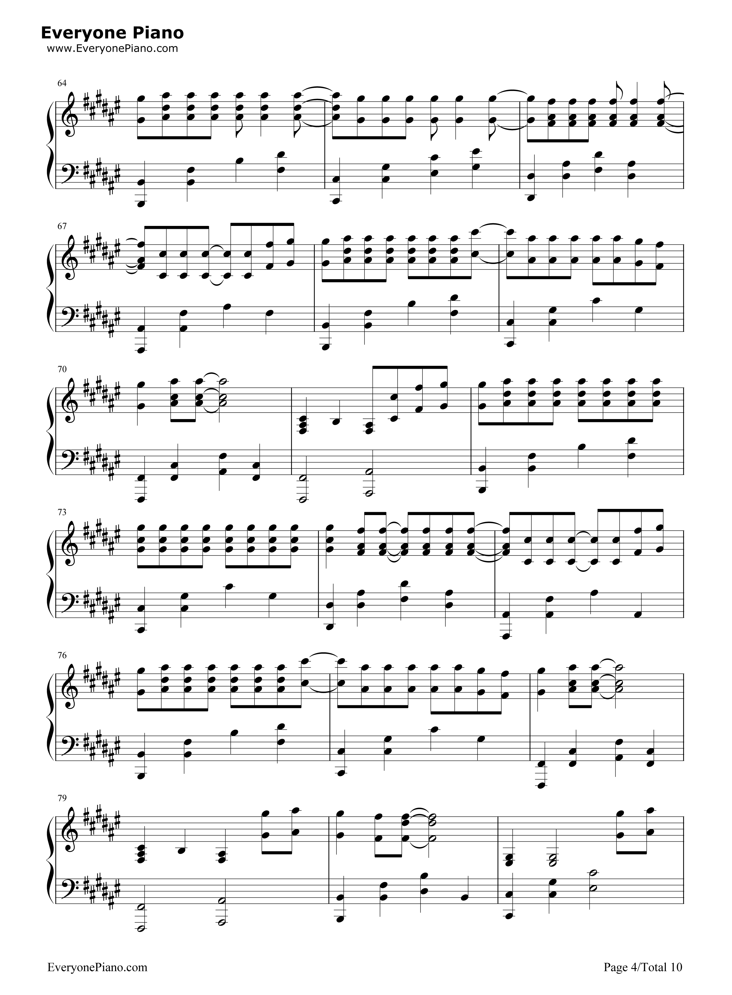 secret_base~你给我的所有~钢琴谱_ZONE