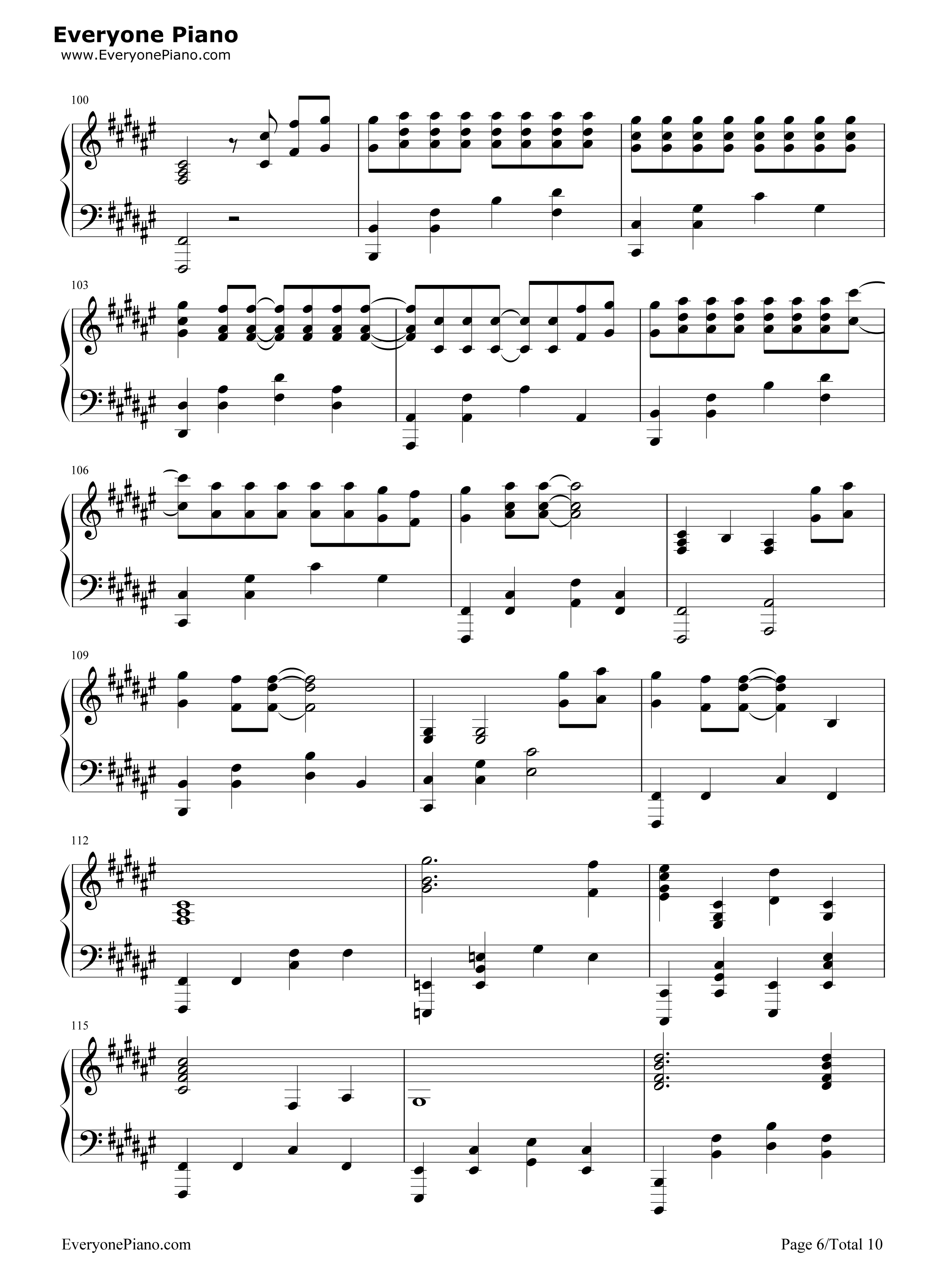 secret_base~你给我的所有~钢琴谱_ZONE