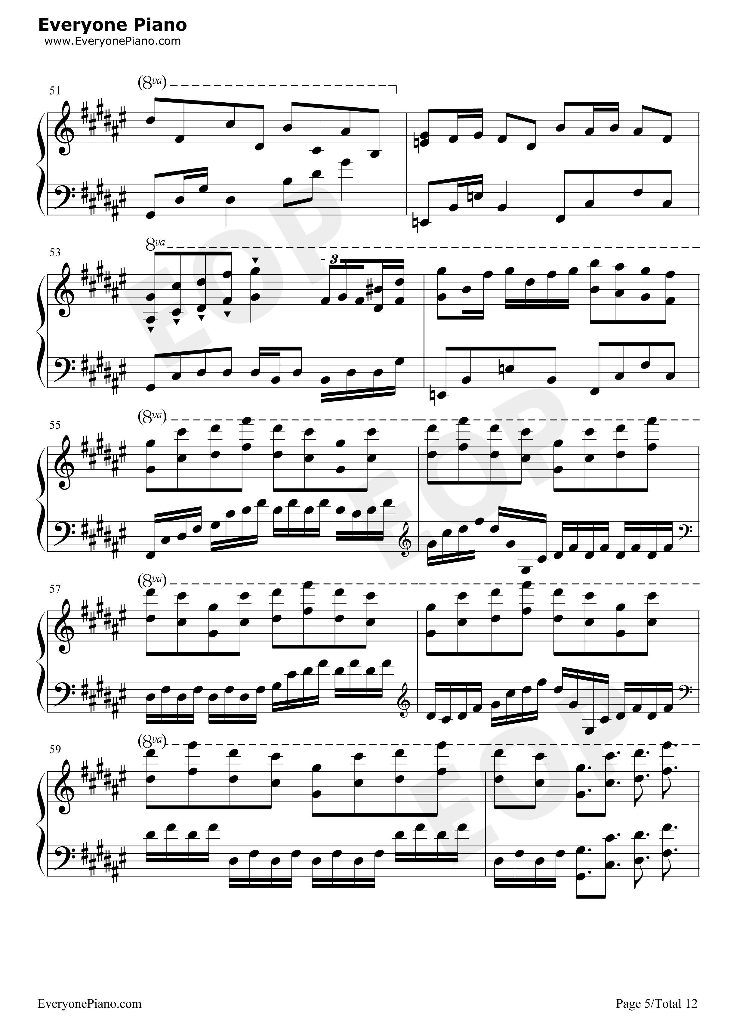 千年幻想郷钢琴谱_东方project