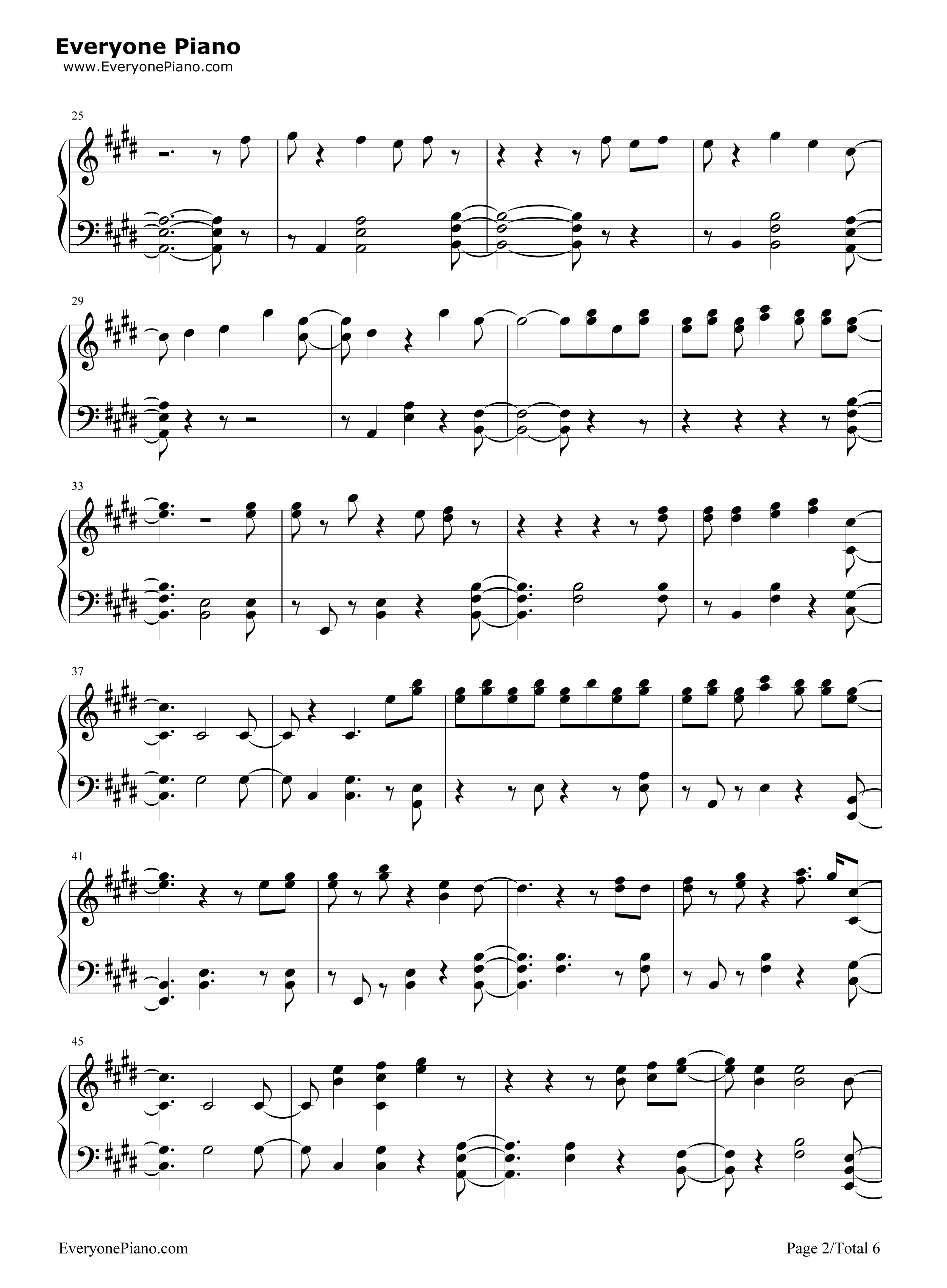 Space_Between钢琴谱_Mal_Evie