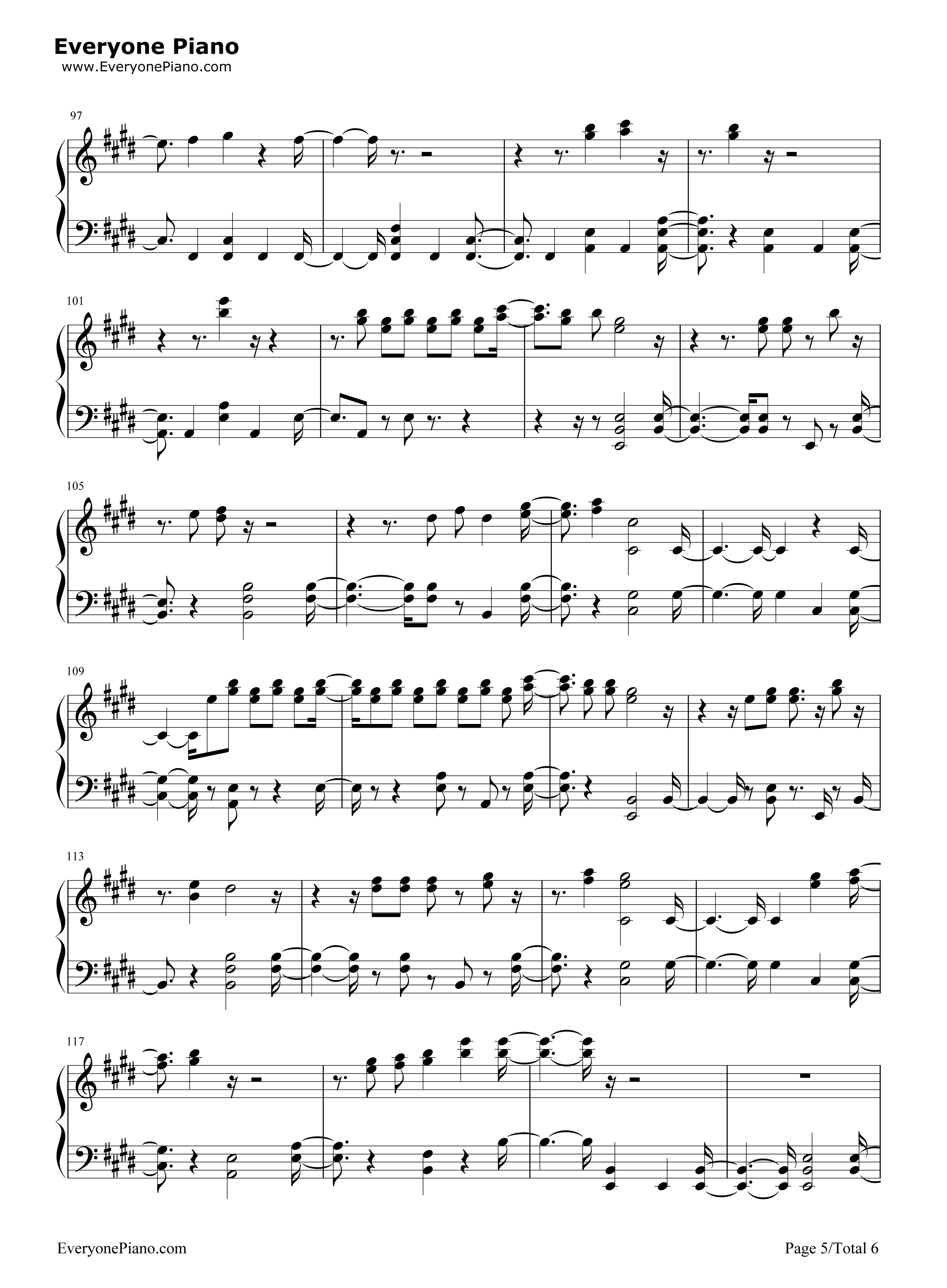 Space_Between钢琴谱_Mal_Evie