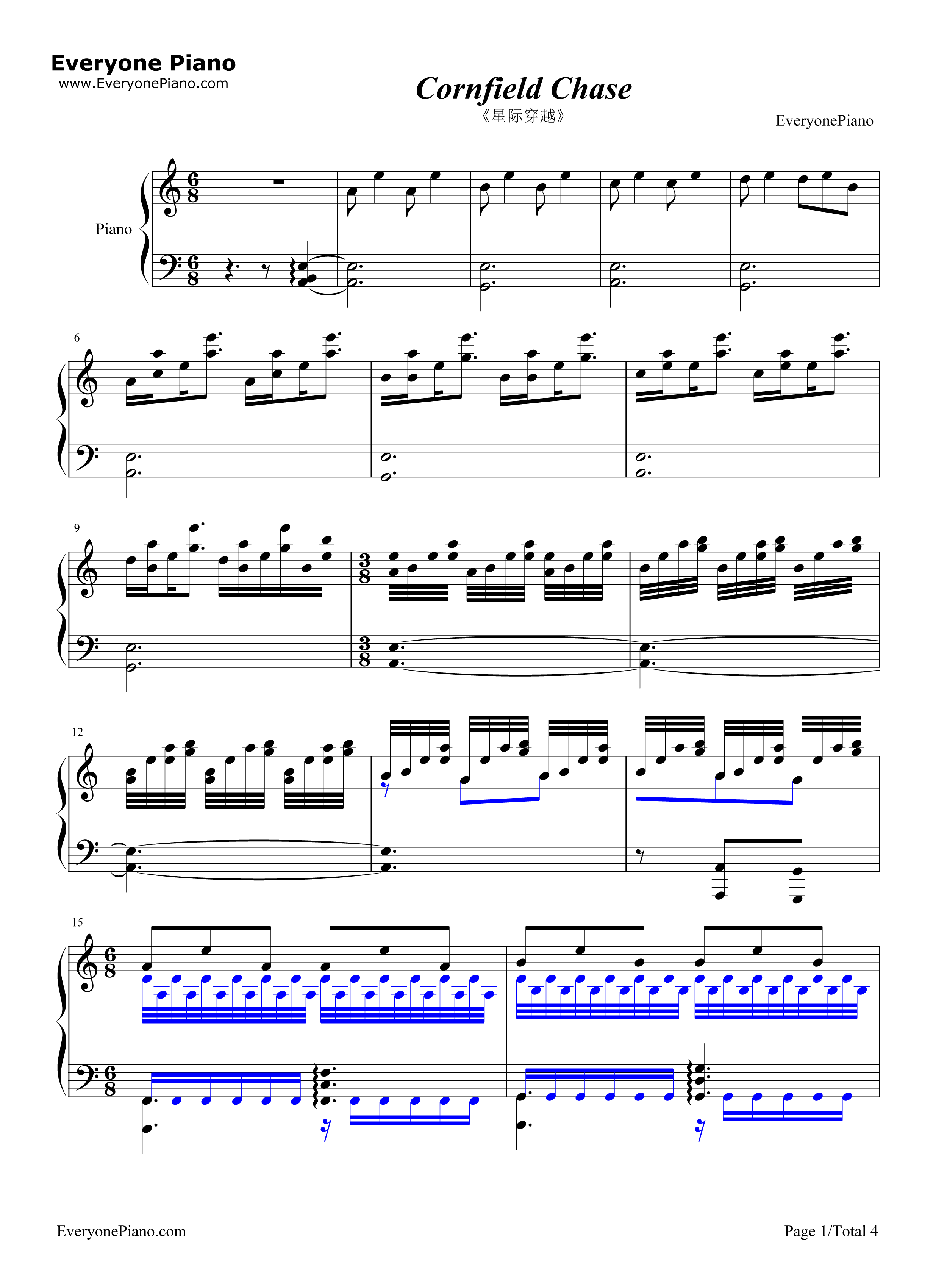 Cornfield_Chase钢琴谱_Hans_Zimmer