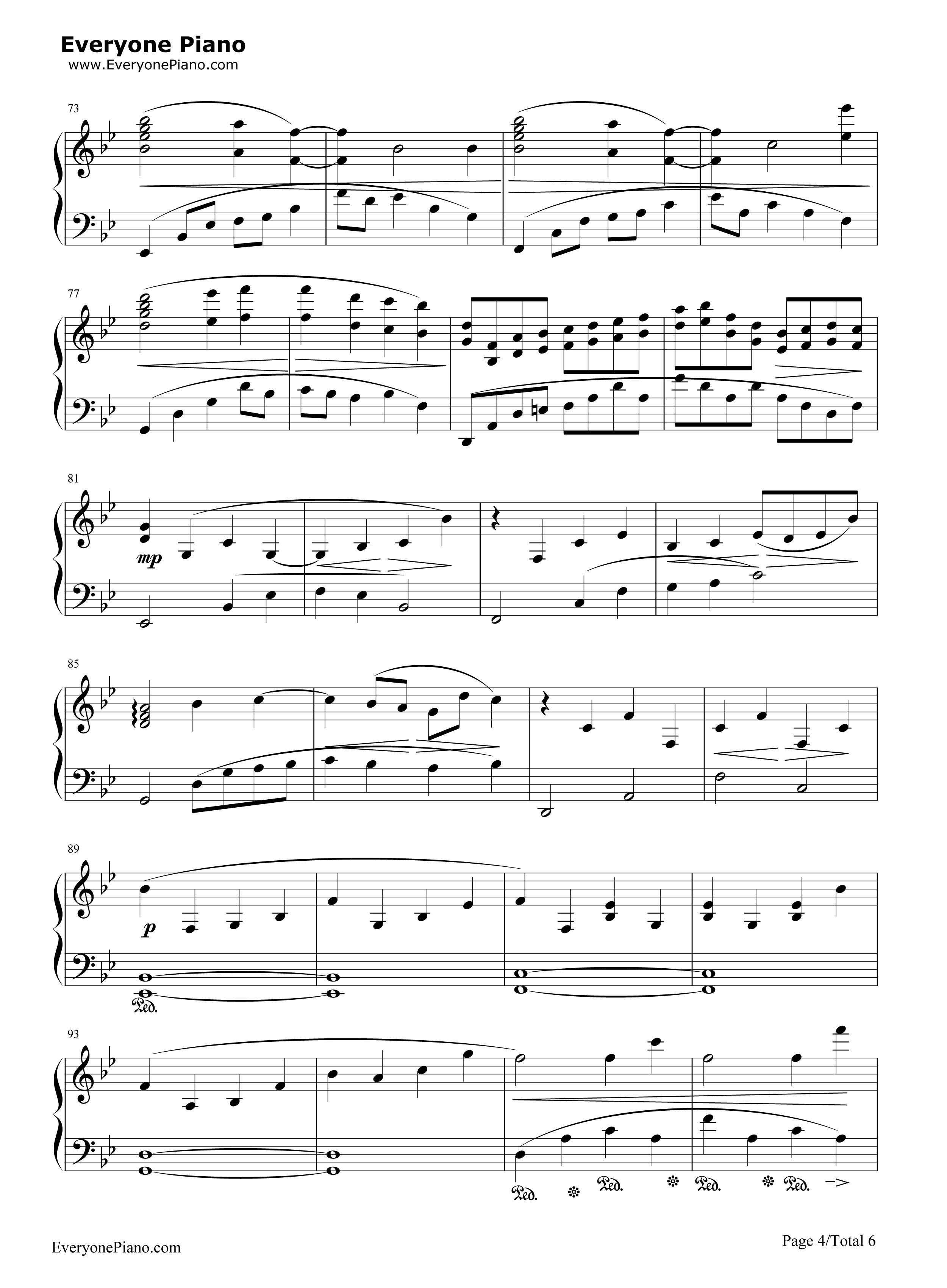 THE_END钢琴谱_松枝贺子