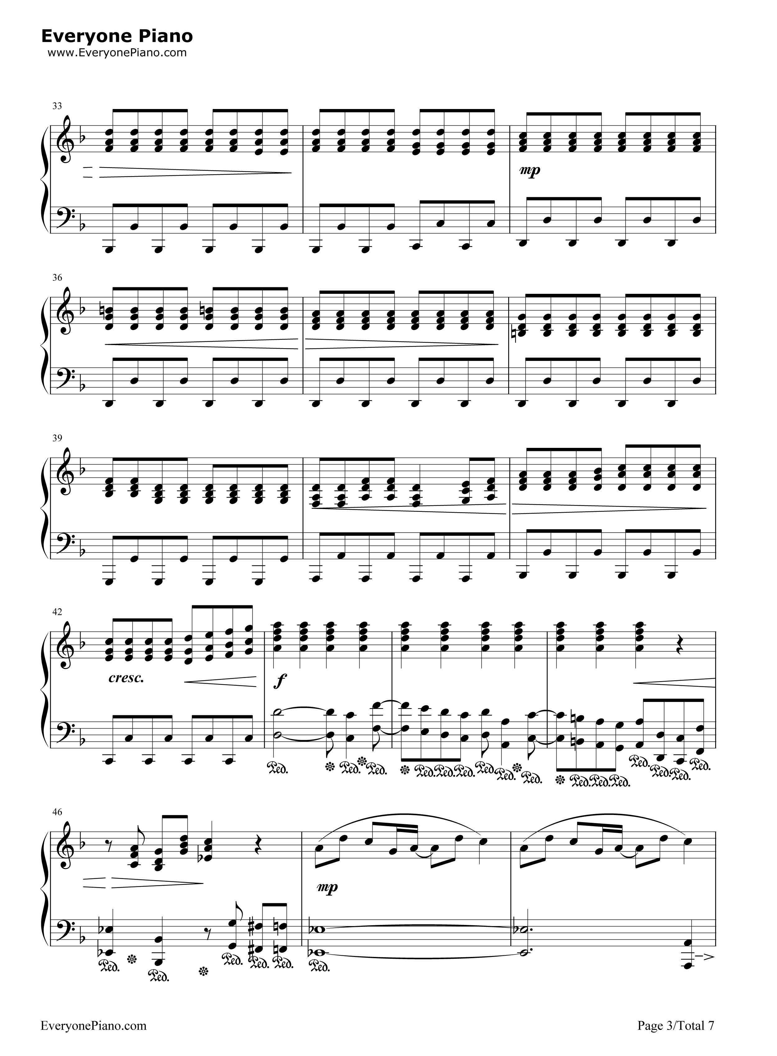 The_Man_With_The_Machine_Gun钢琴谱_植松伸夫