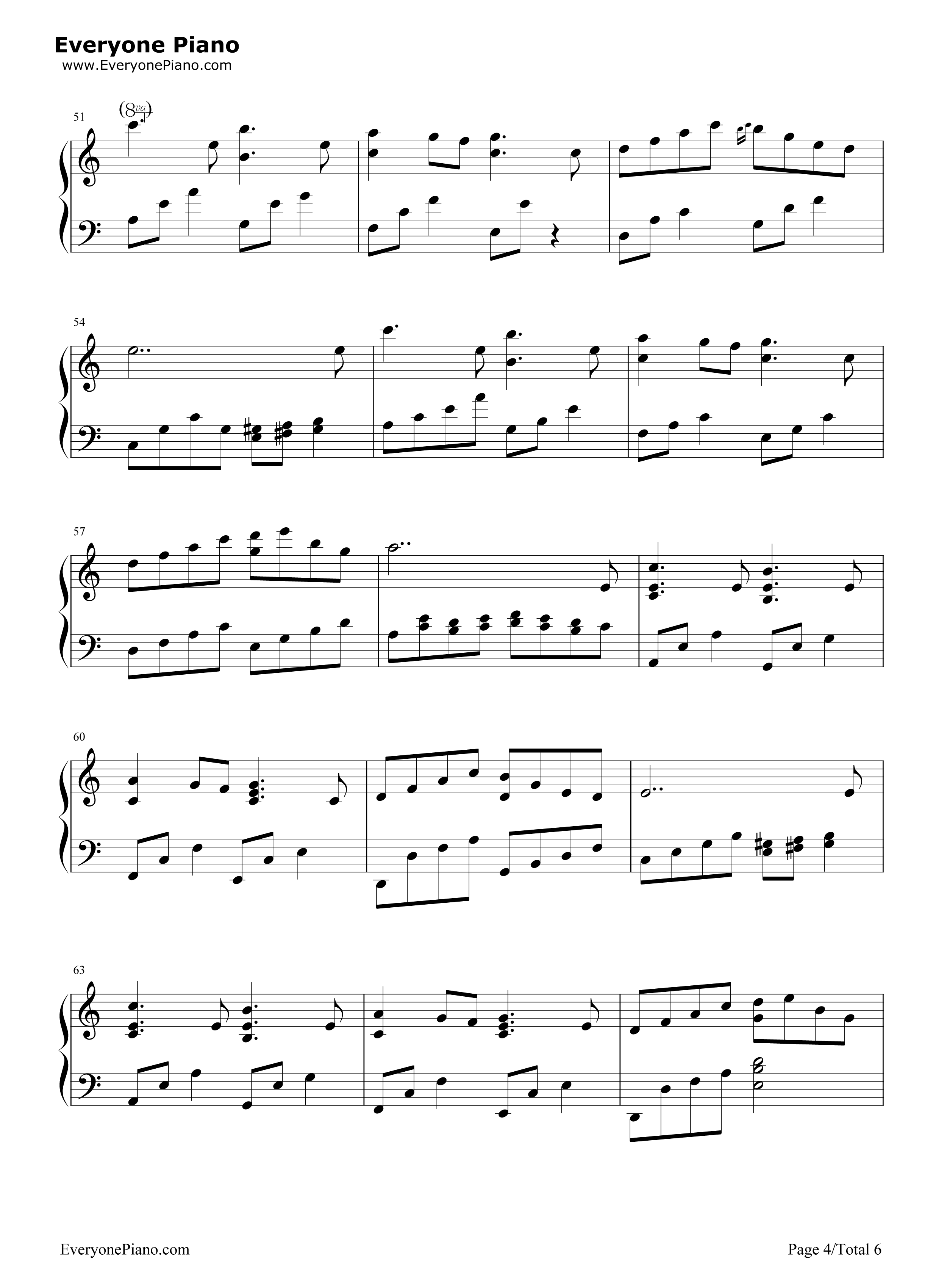 更替的四季钢琴谱_久石让__Joe_Hisaishi_宫崎骏