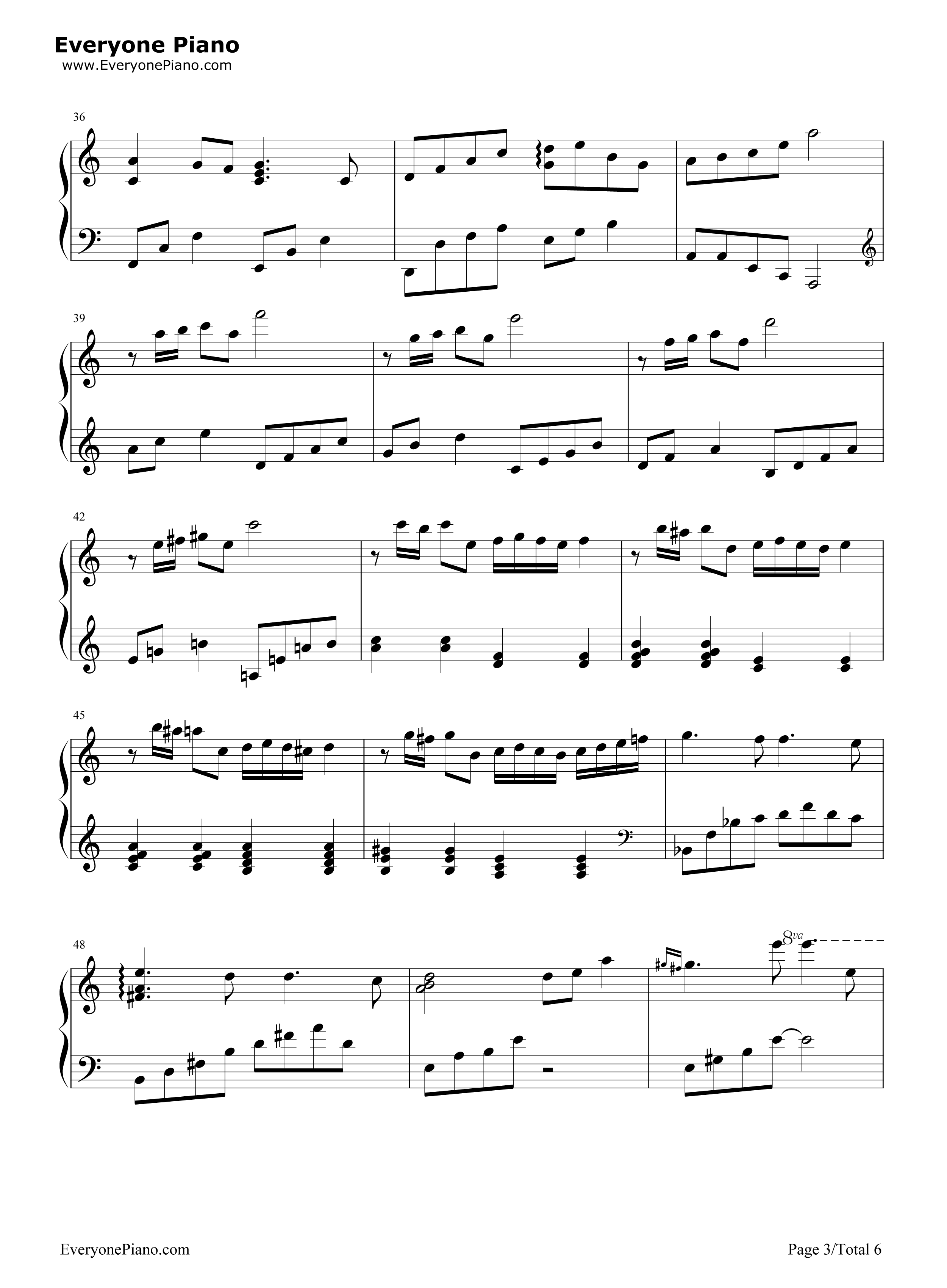 更替的四季钢琴谱_久石让__Joe_Hisaishi_宫崎骏