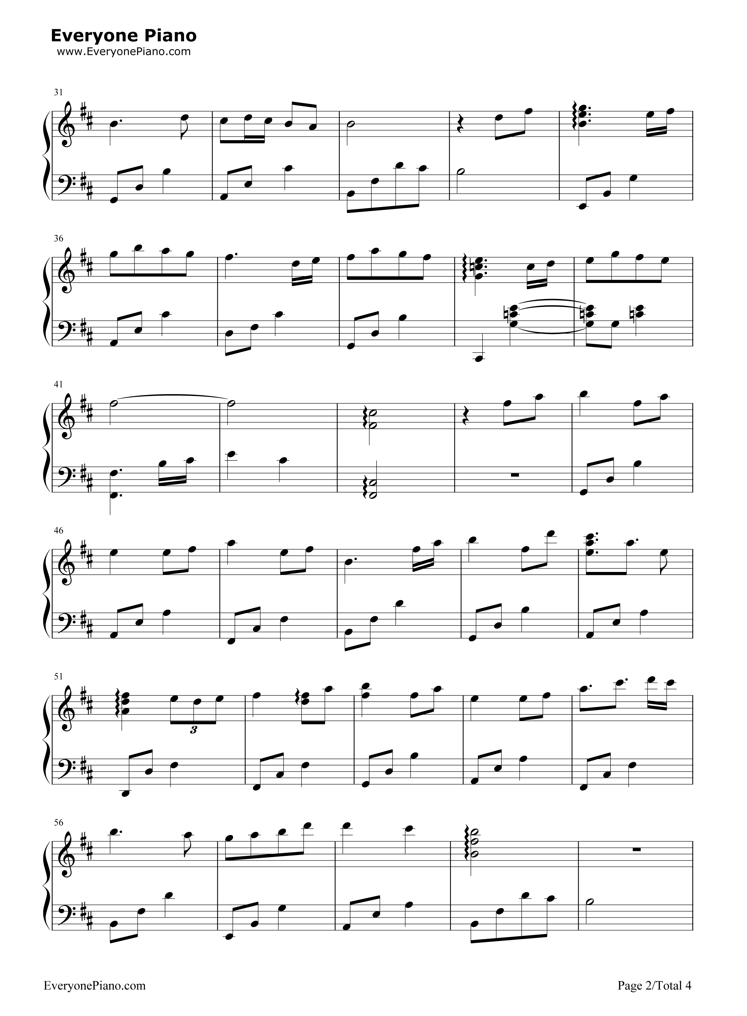 一生只爱一人钢琴谱_V.K克