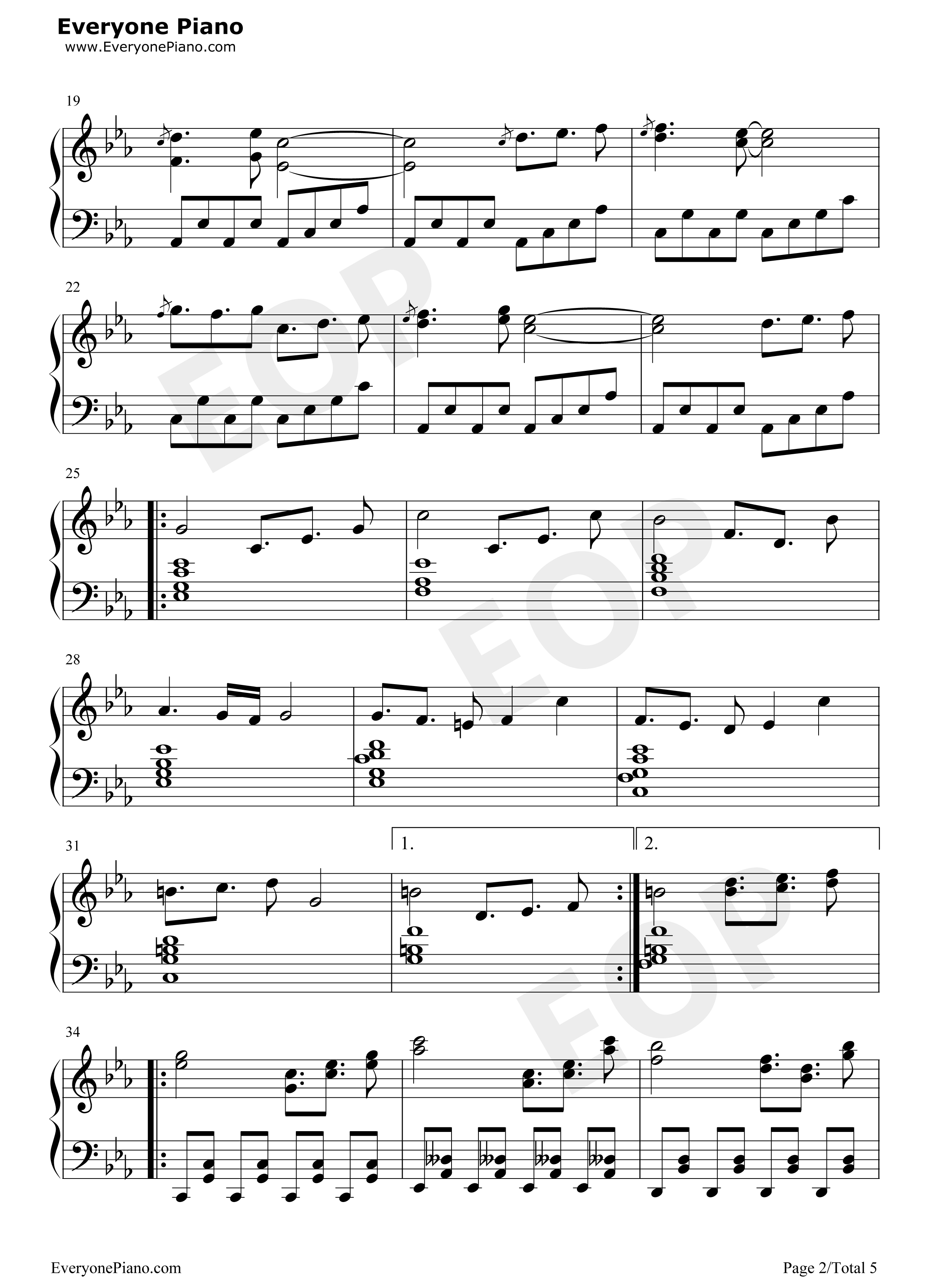 不思议の国のアリス钢琴谱_东方Project