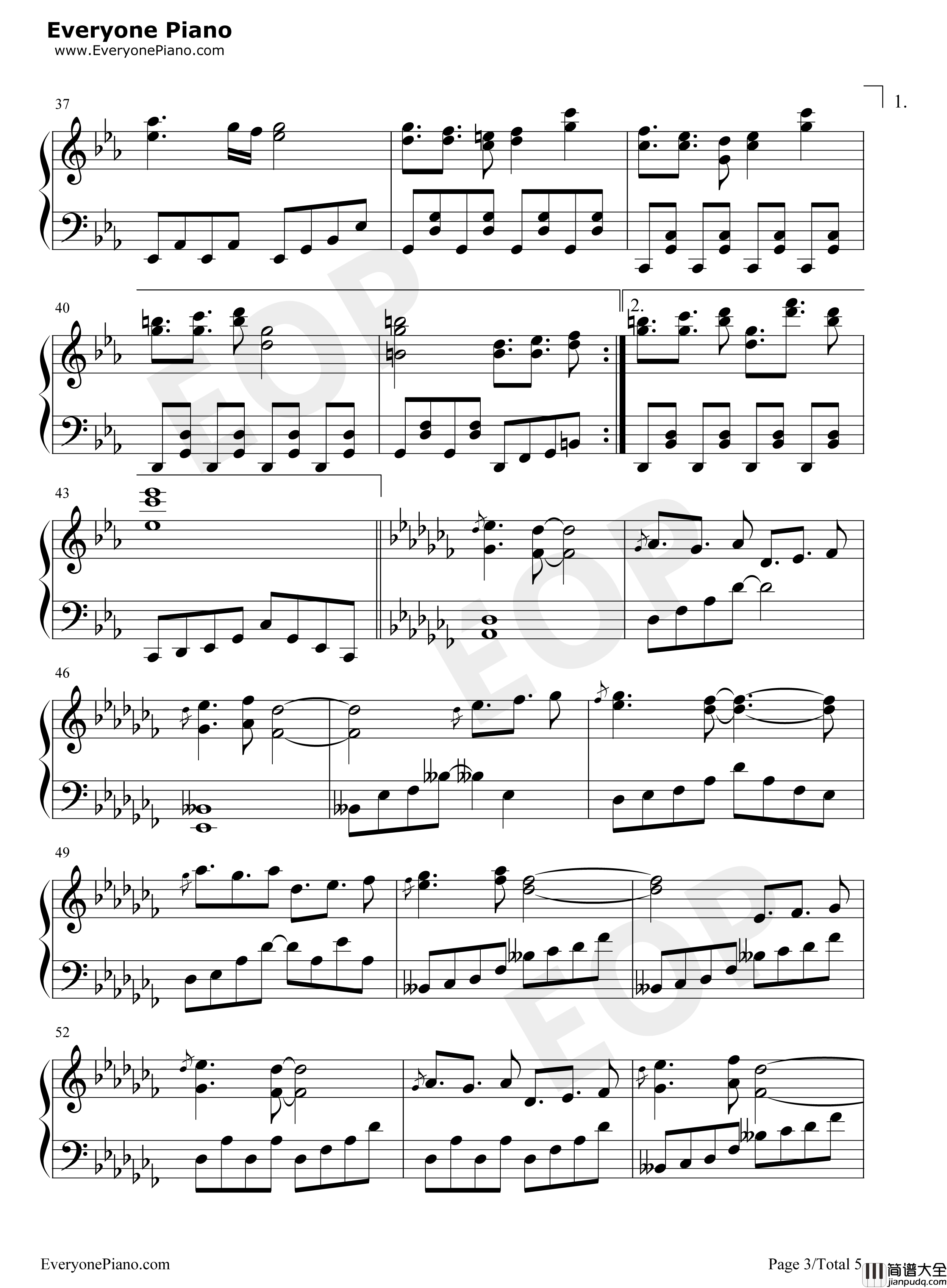 不思议の国のアリス钢琴谱_东方Project