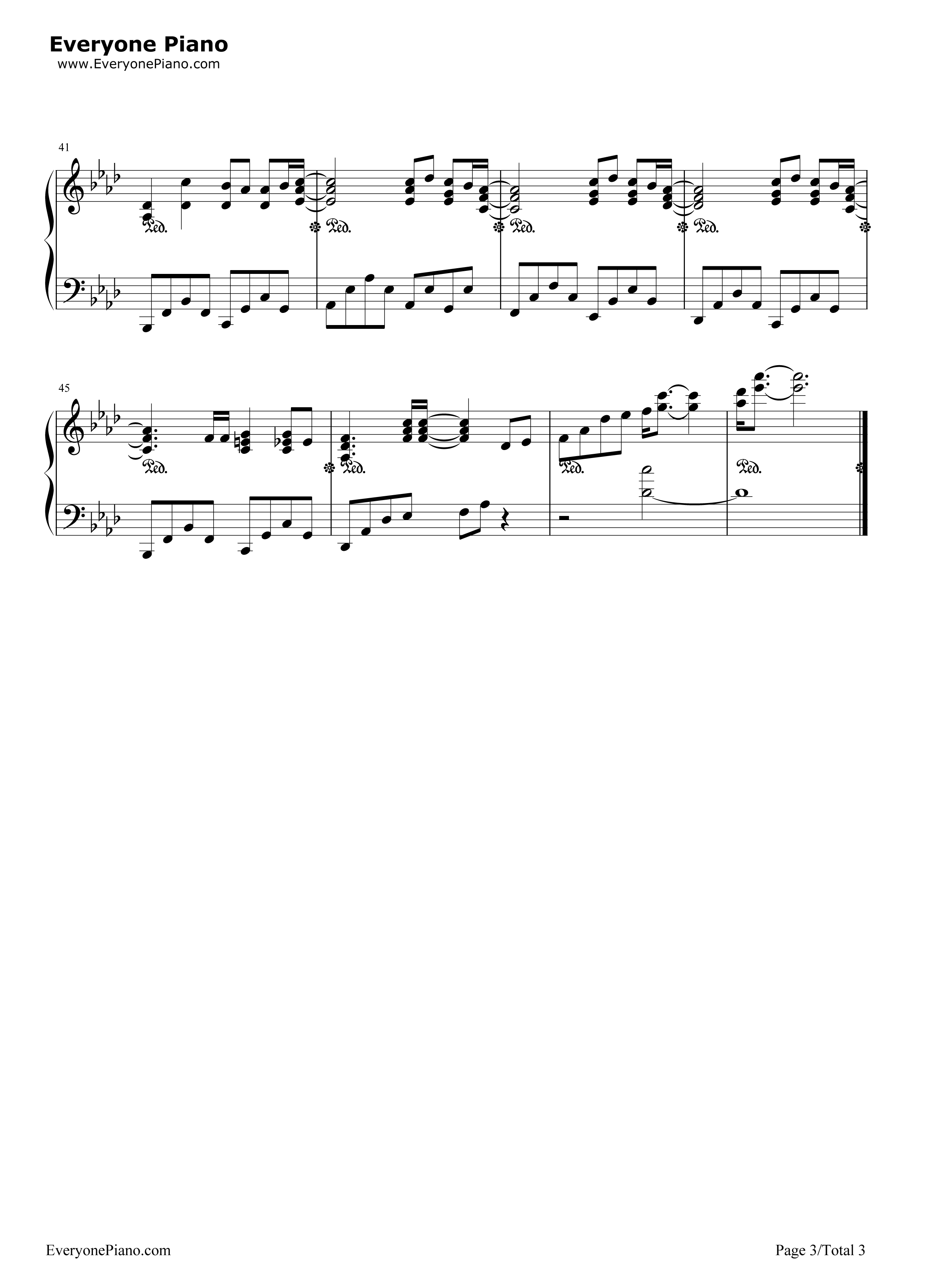 Reason钢琴谱_玉置成实