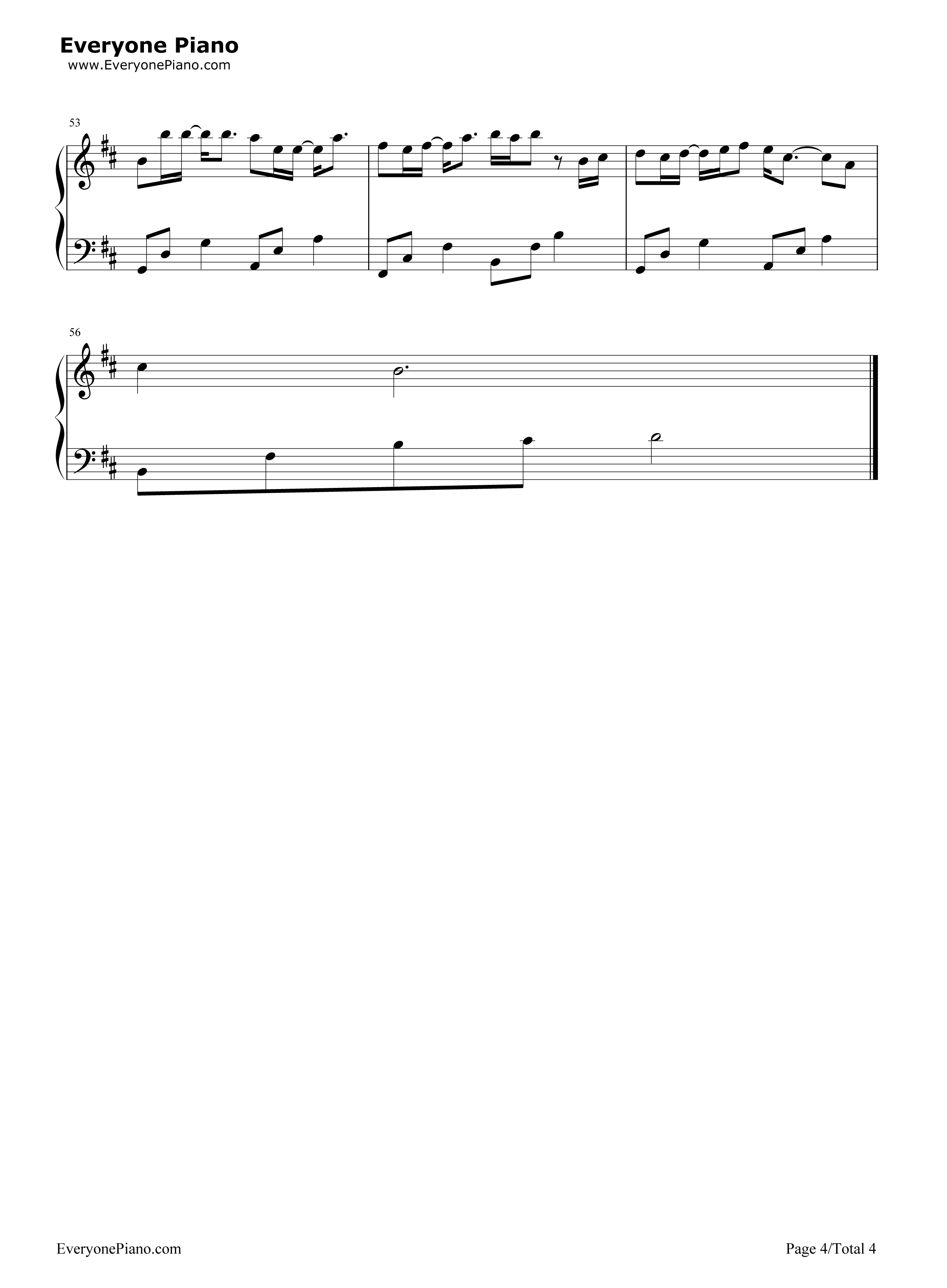 生死相随钢琴谱_崔子格_杨培安