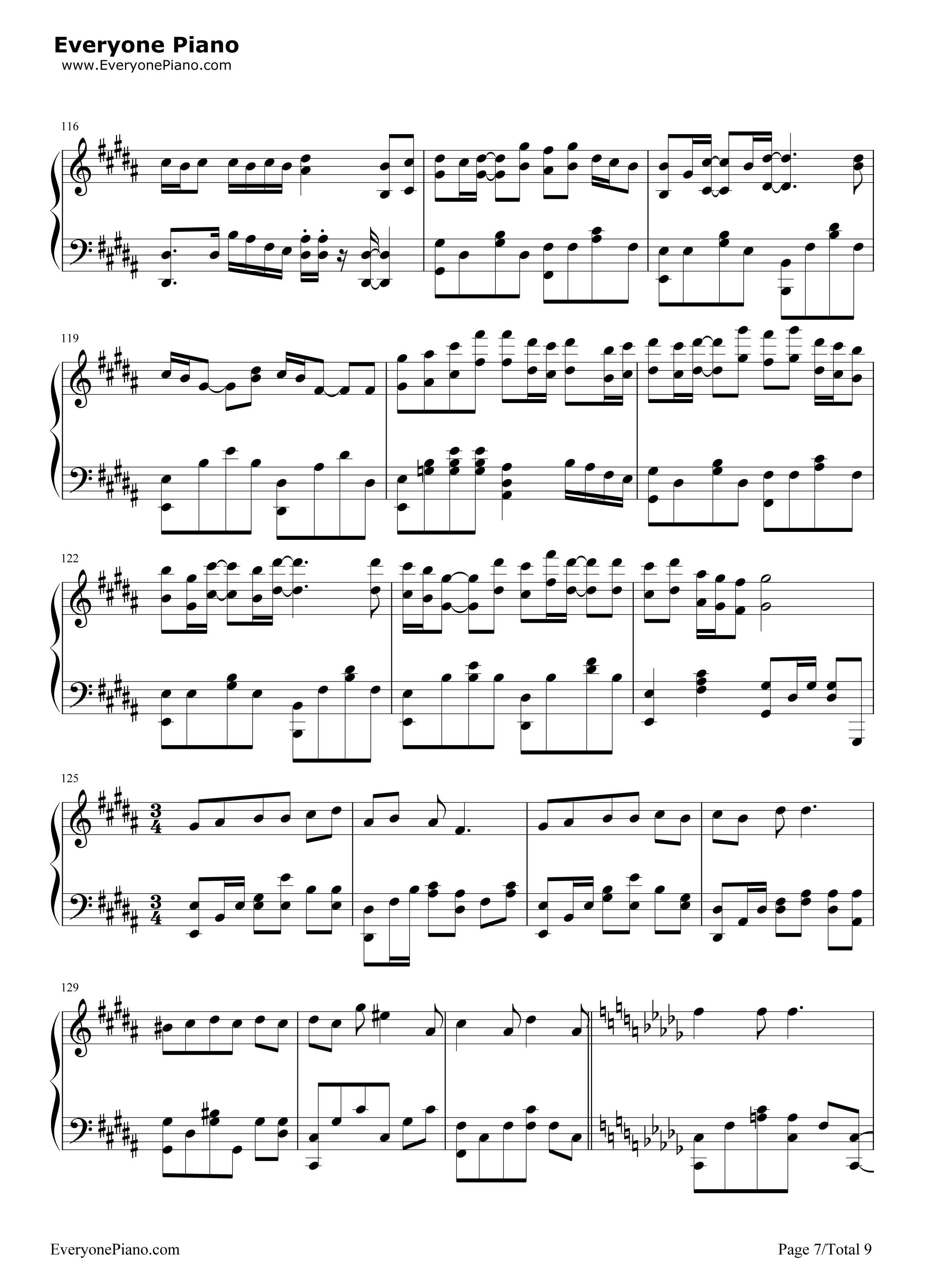 灵契钢琴谱_Assen捷_五音Jw