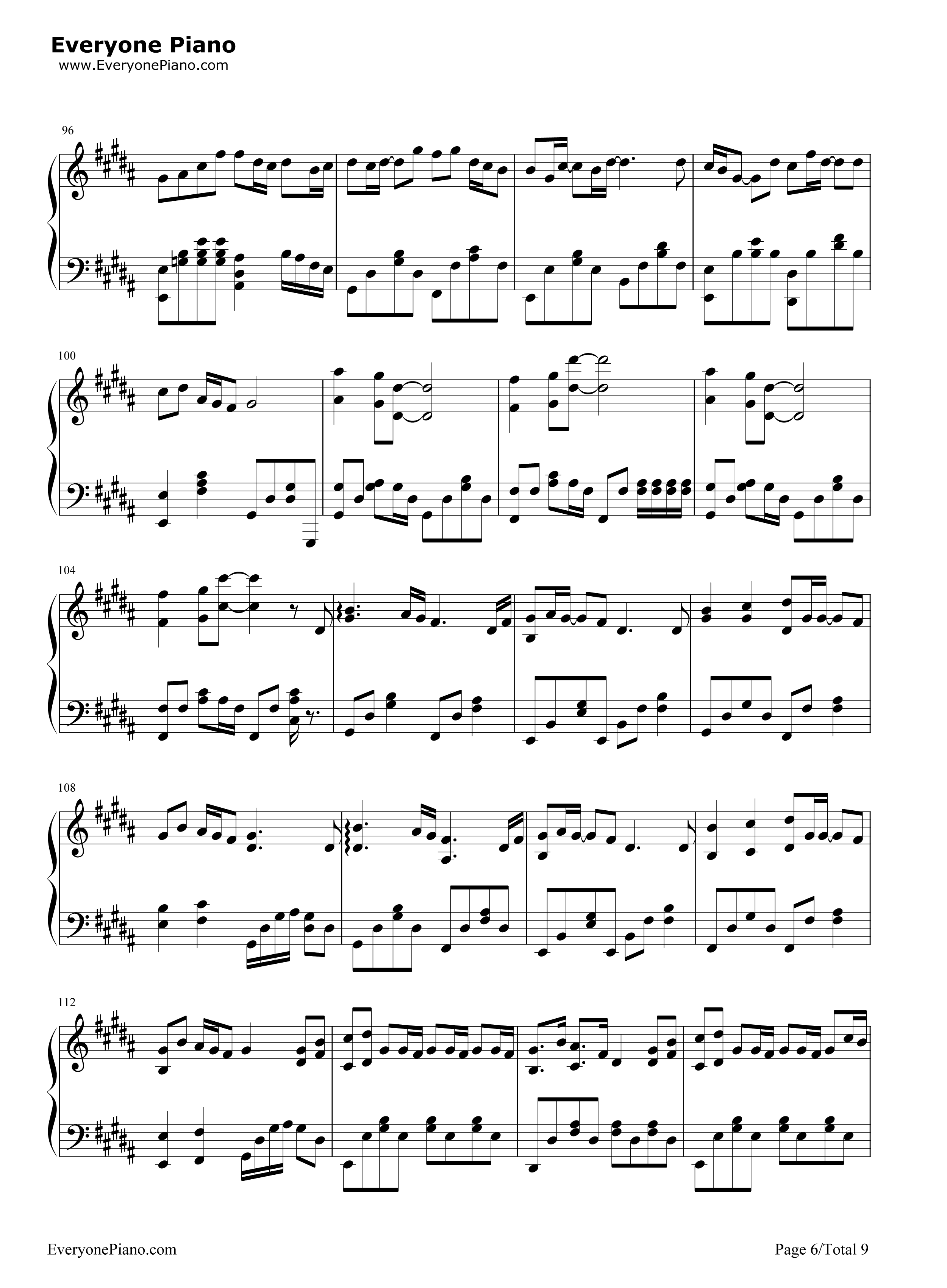 灵契钢琴谱_Assen捷_五音Jw