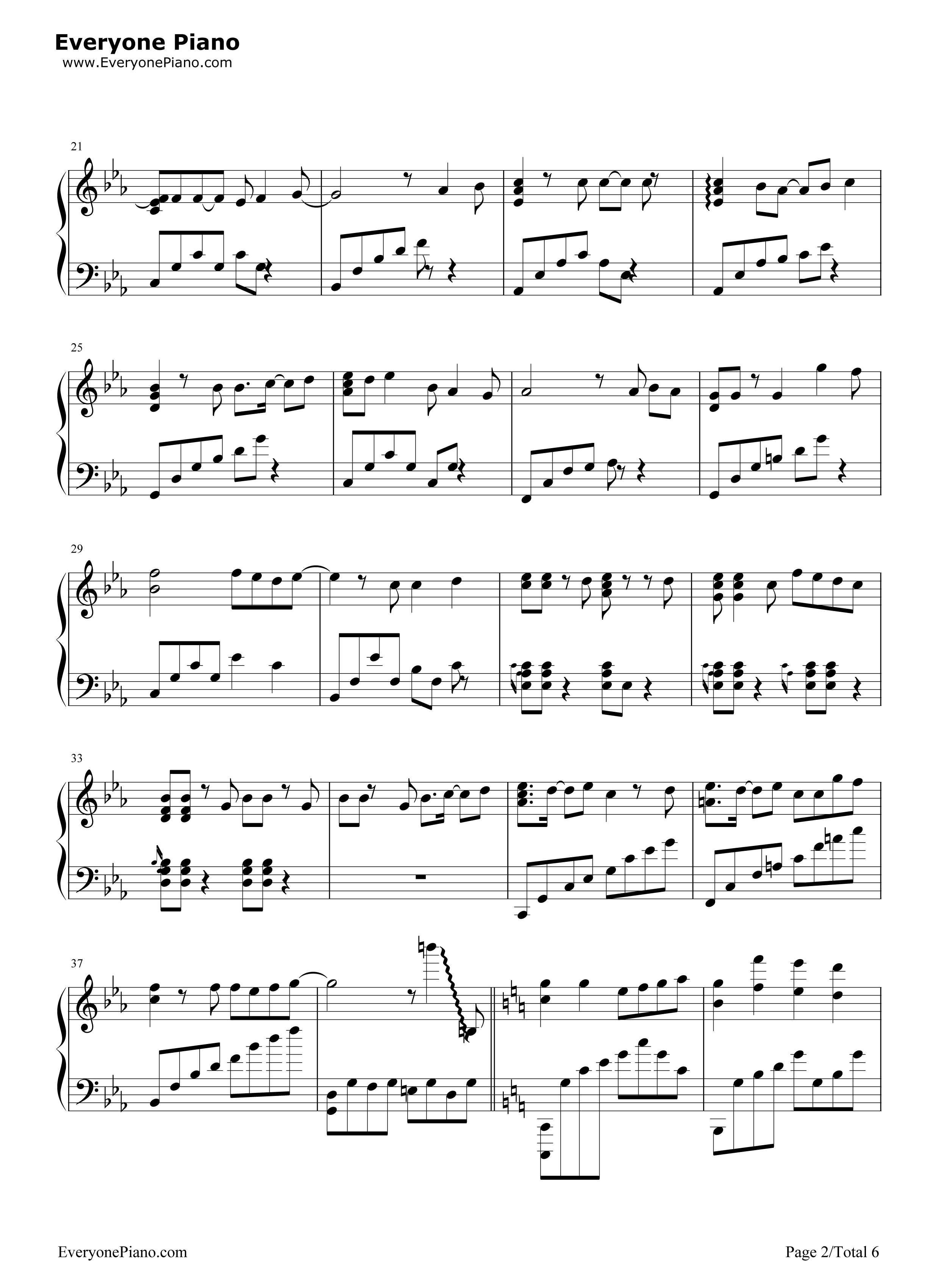 渐渐被你吸引钢琴谱_FIELD_OF_VIEW