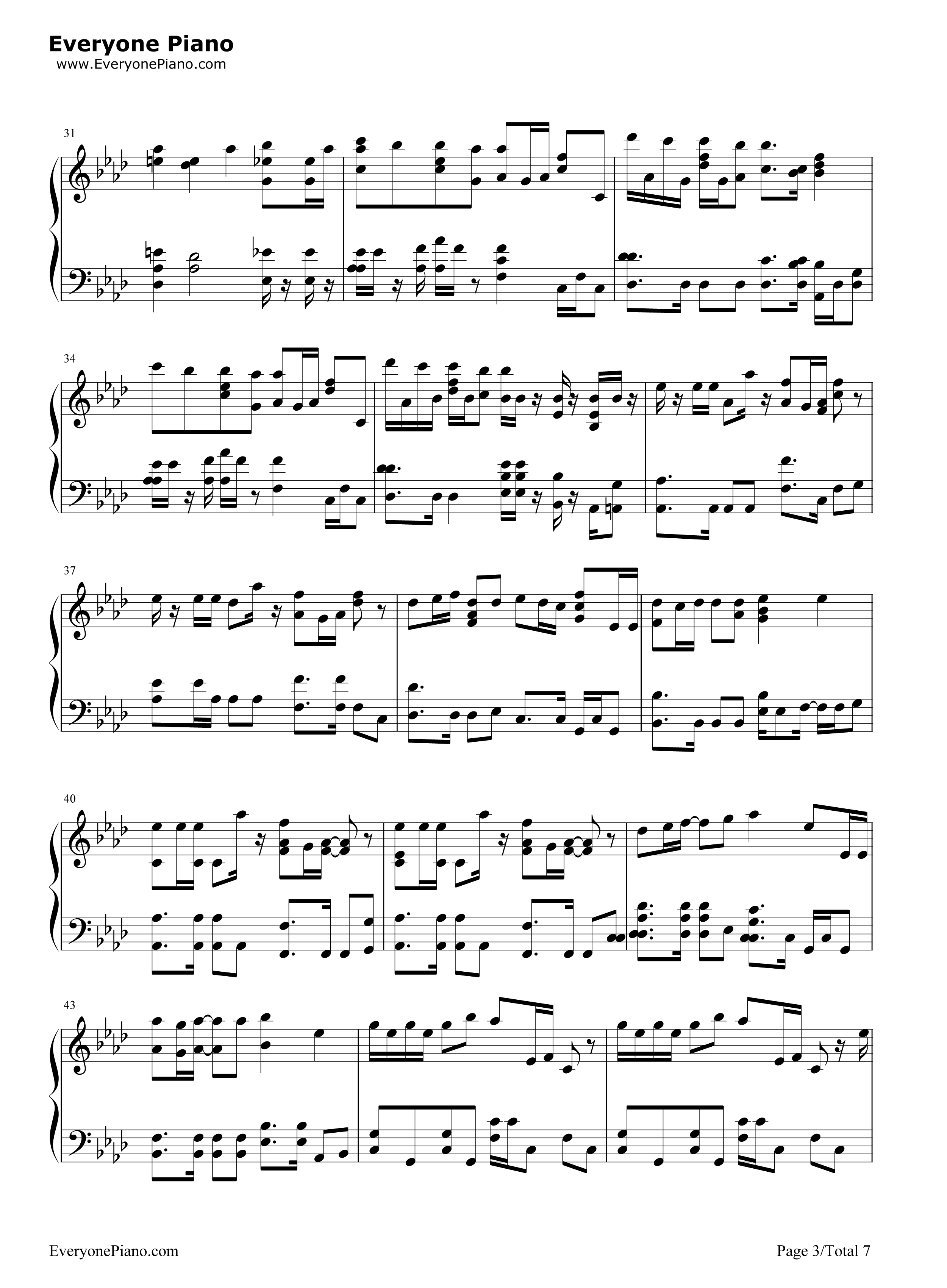 心のプラカード钢琴谱_AKB48