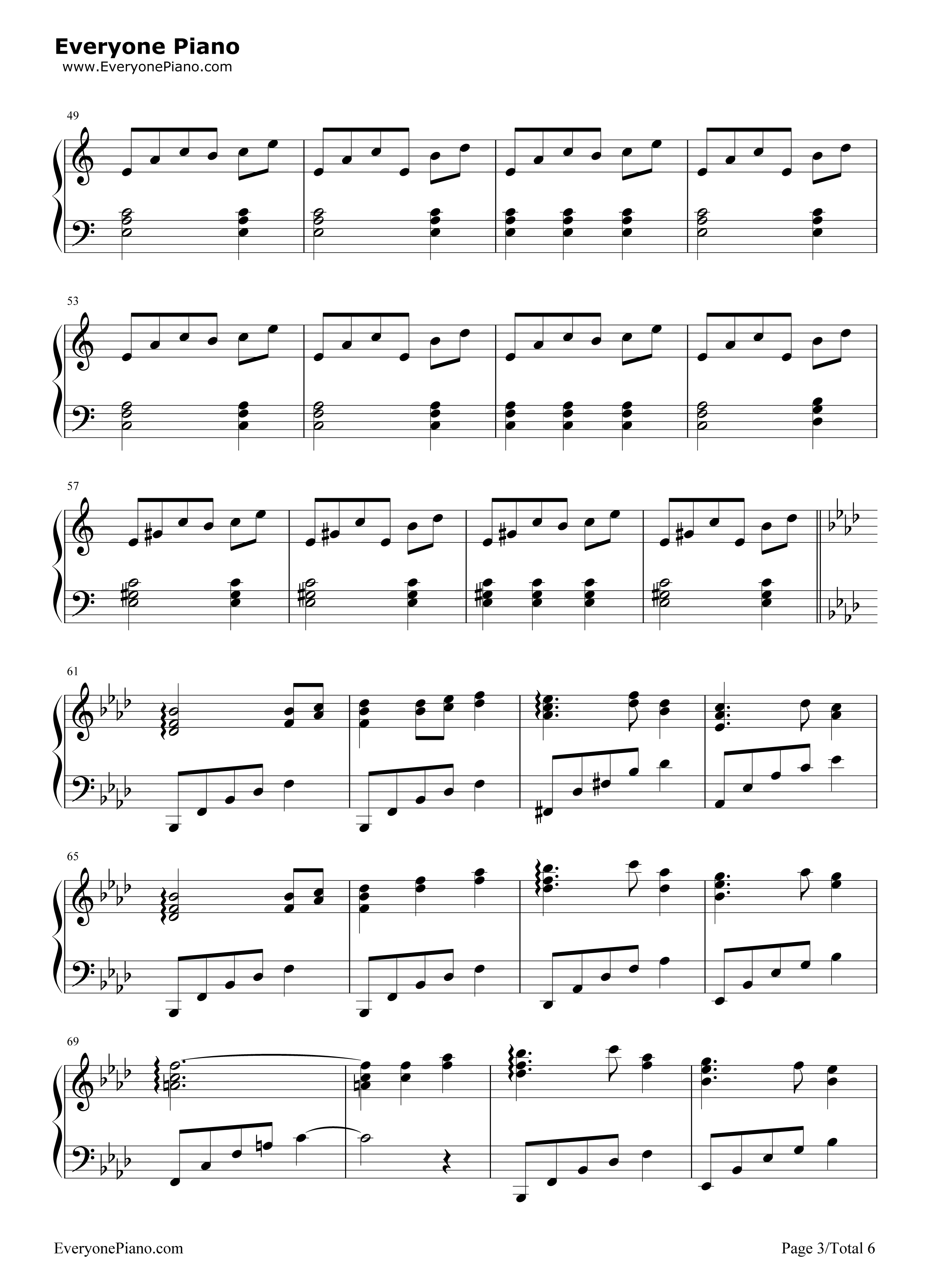 廃狱ララバイ钢琴谱_东方Project