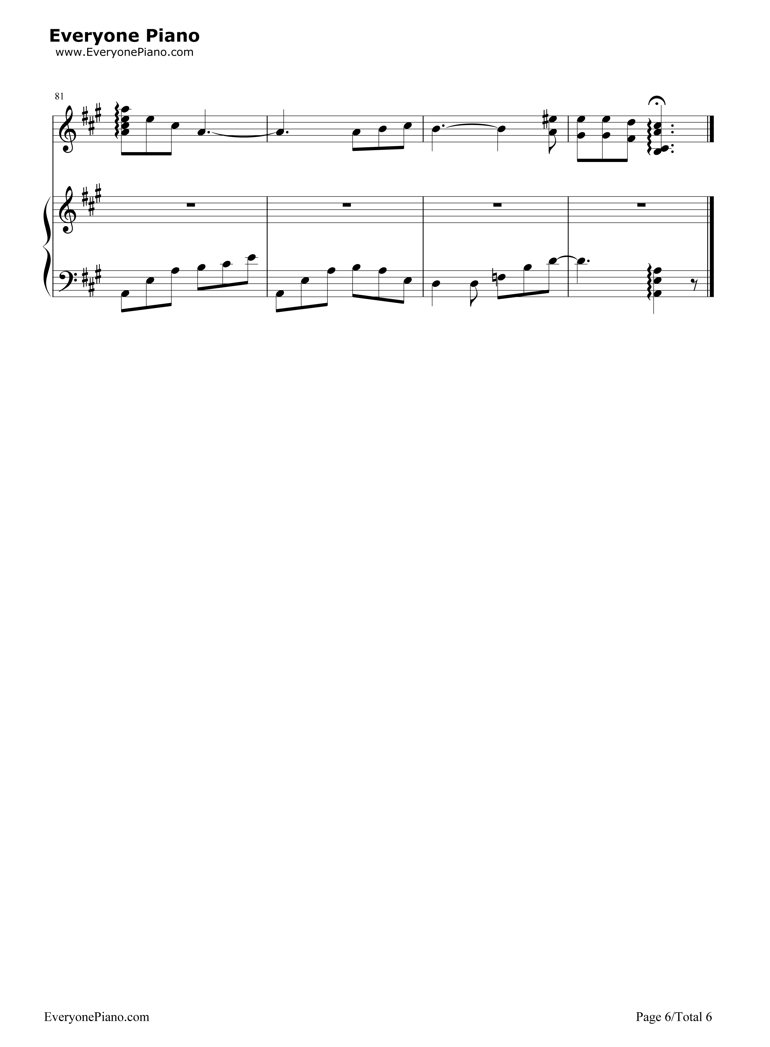 原来你也在这里钢琴谱_刘若英