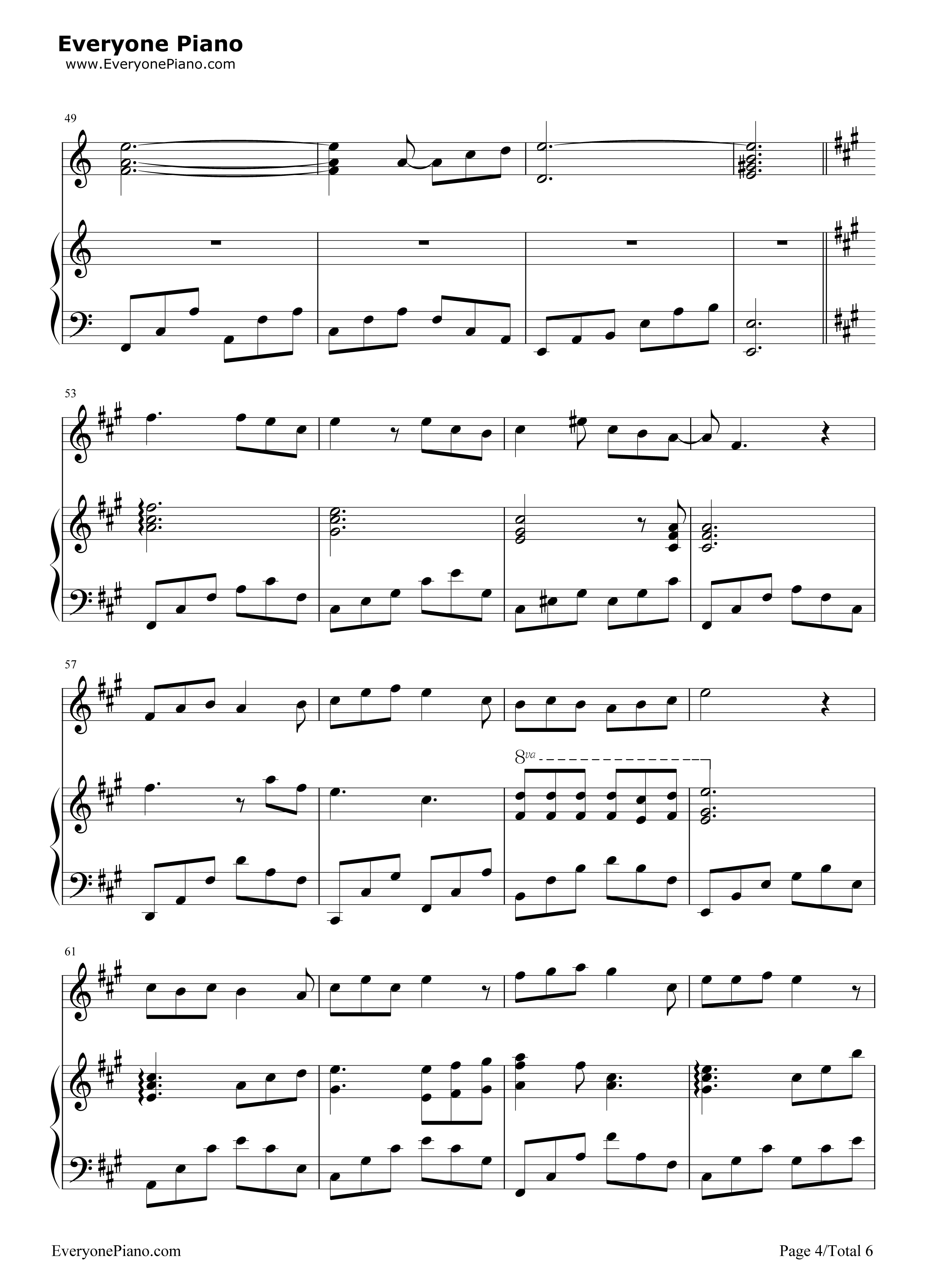 原来你也在这里钢琴谱_刘若英