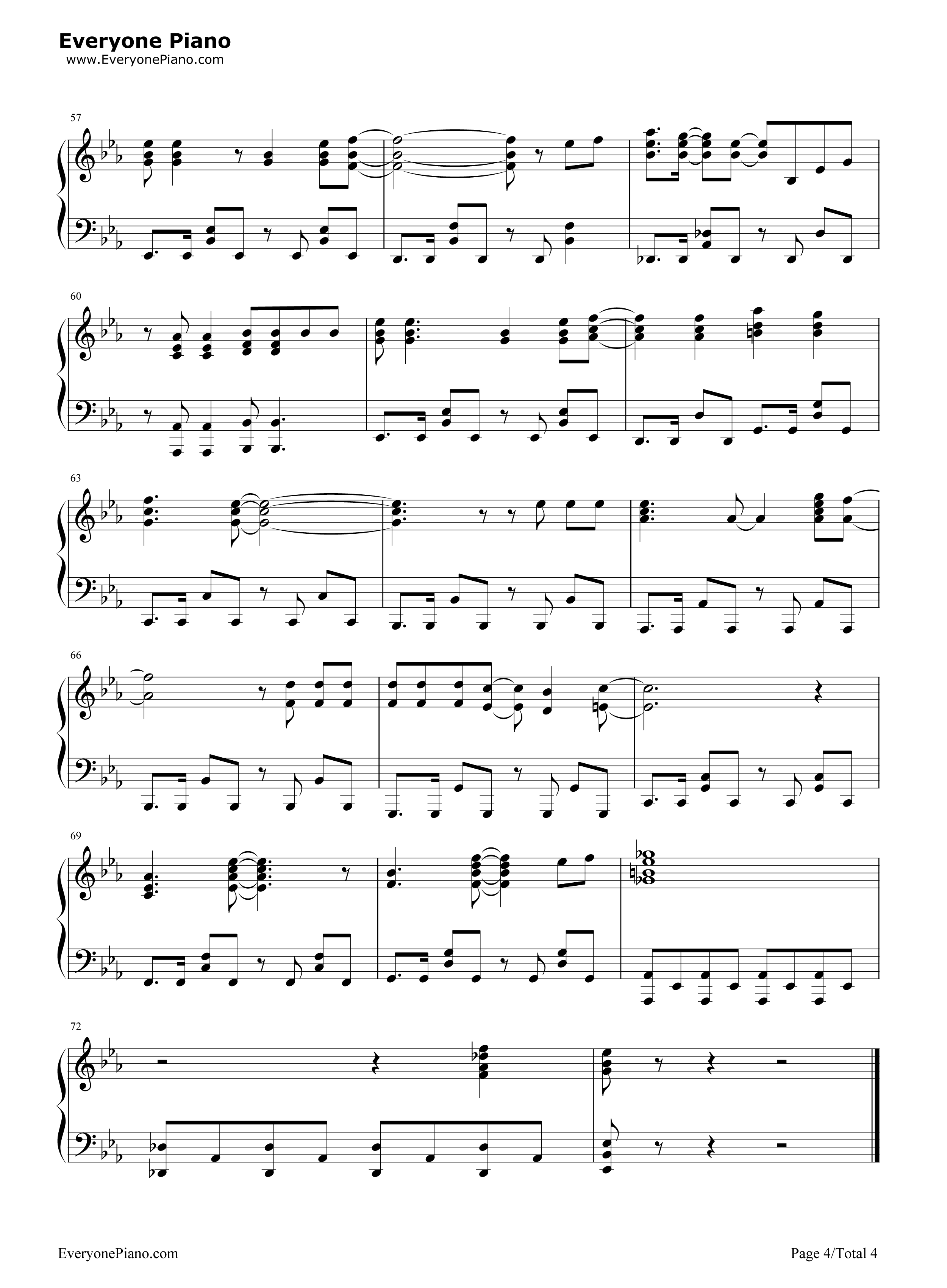 We_are!钢琴谱_きただにひろし