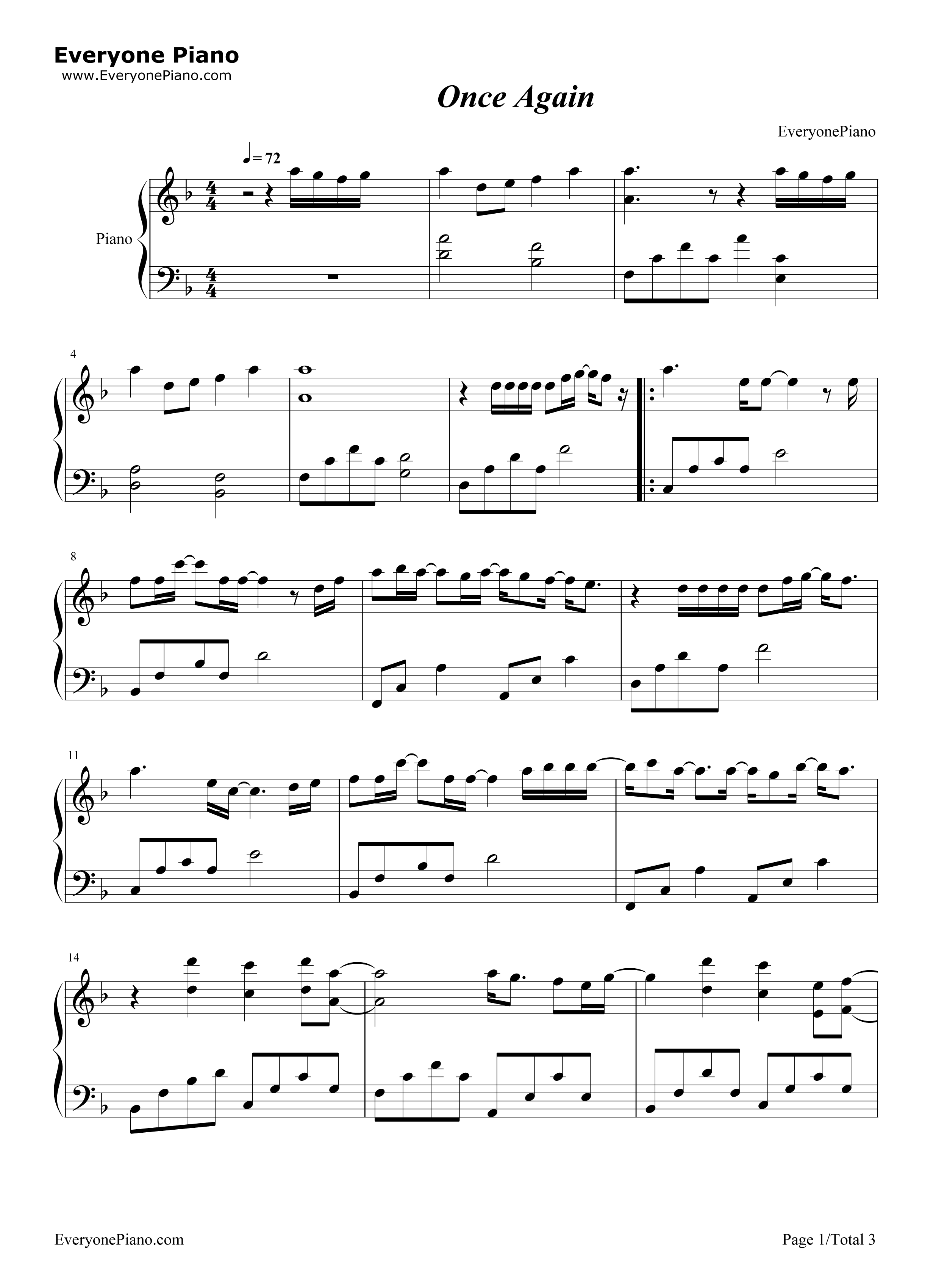 再次见到你钢琴谱_金娜英__Mad_Clown