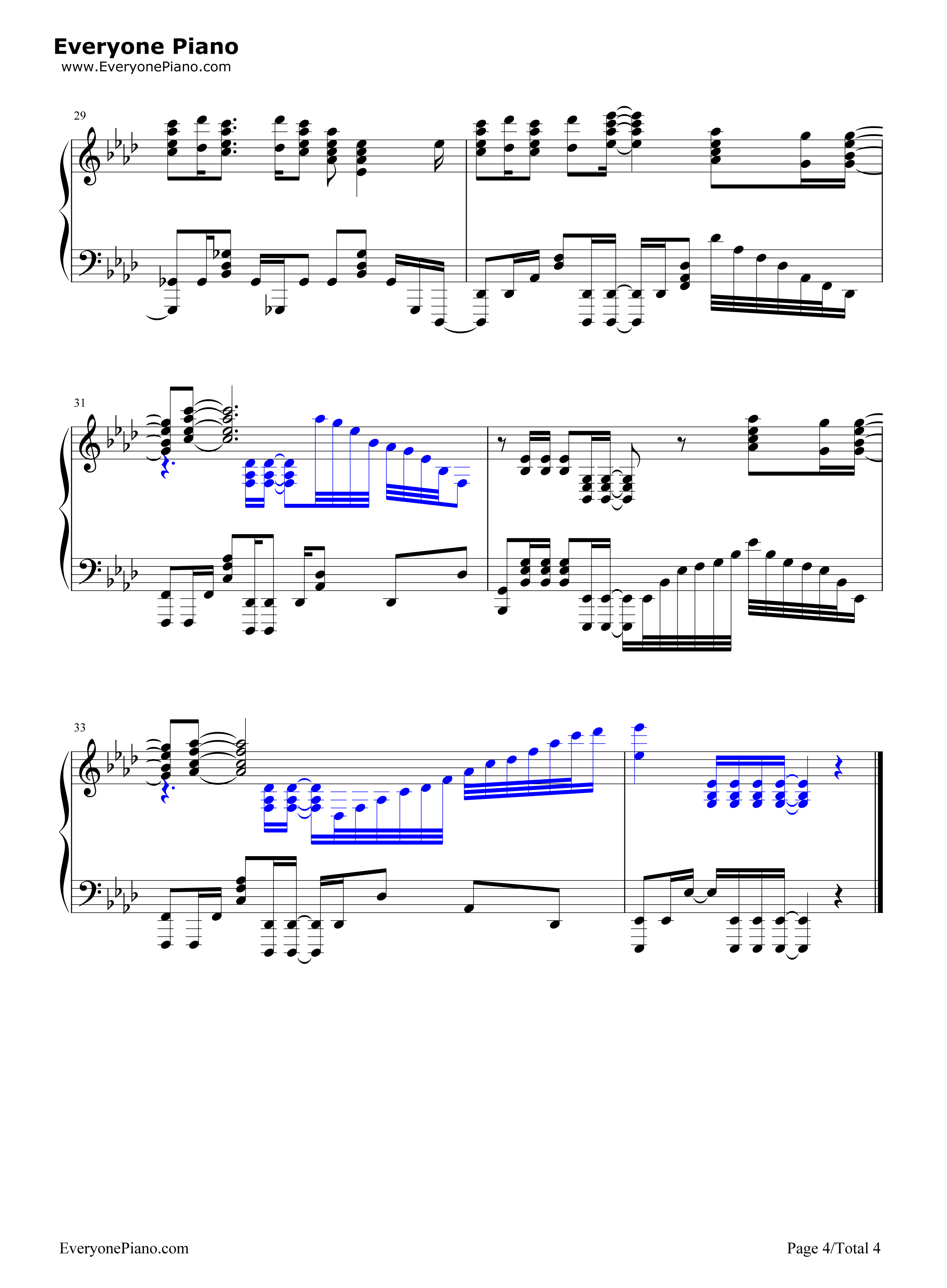 Brave_Shine钢琴谱_Aimer