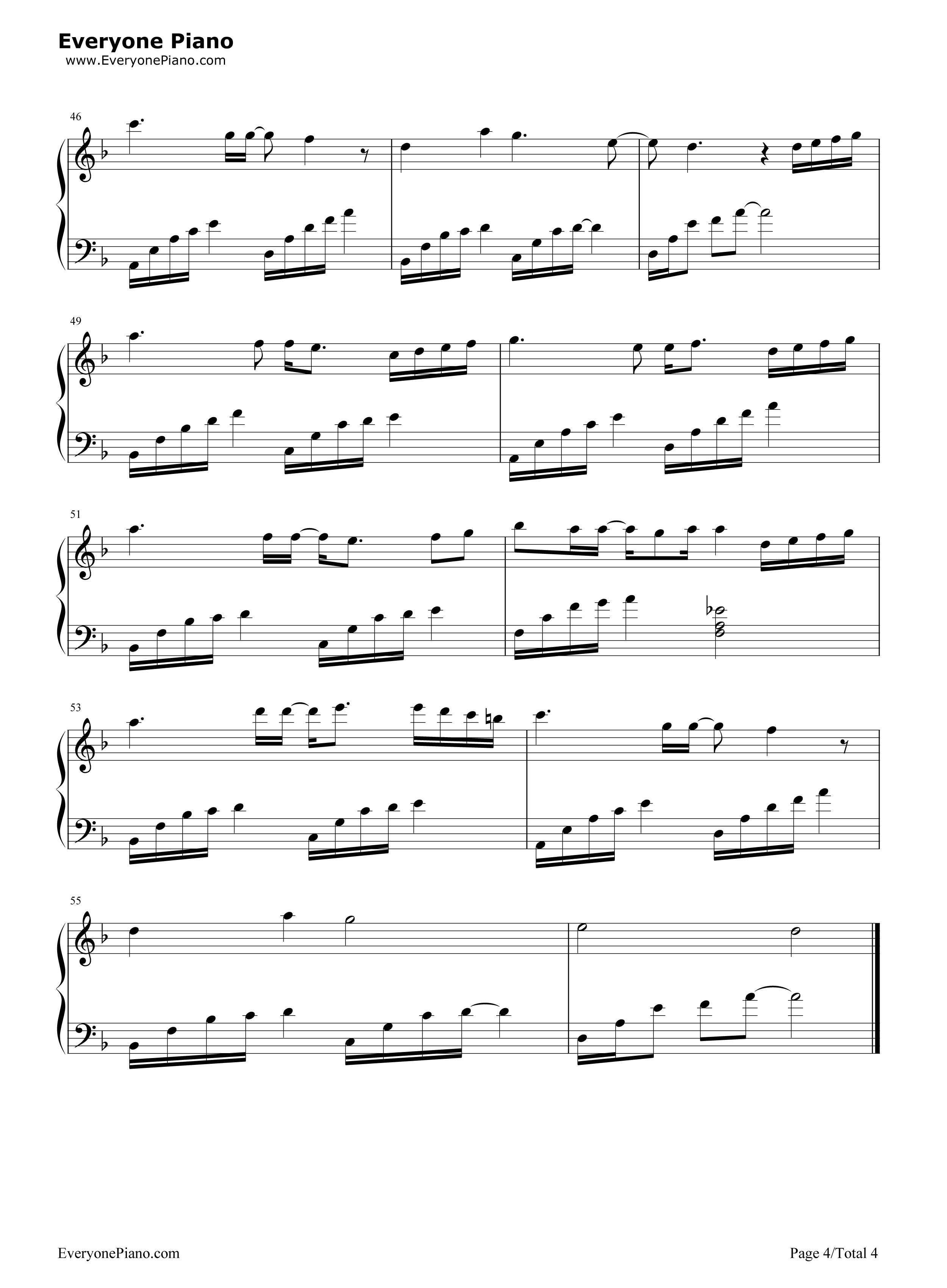 小小天涯钢琴谱_郁可唯