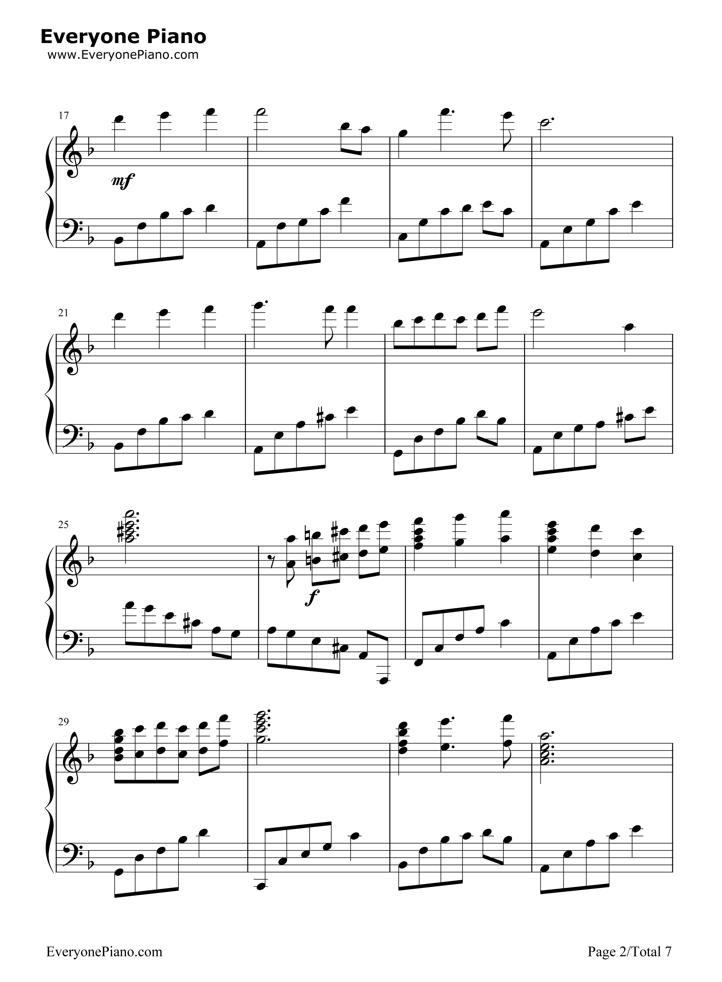 幸福相守钢琴谱_孙楠