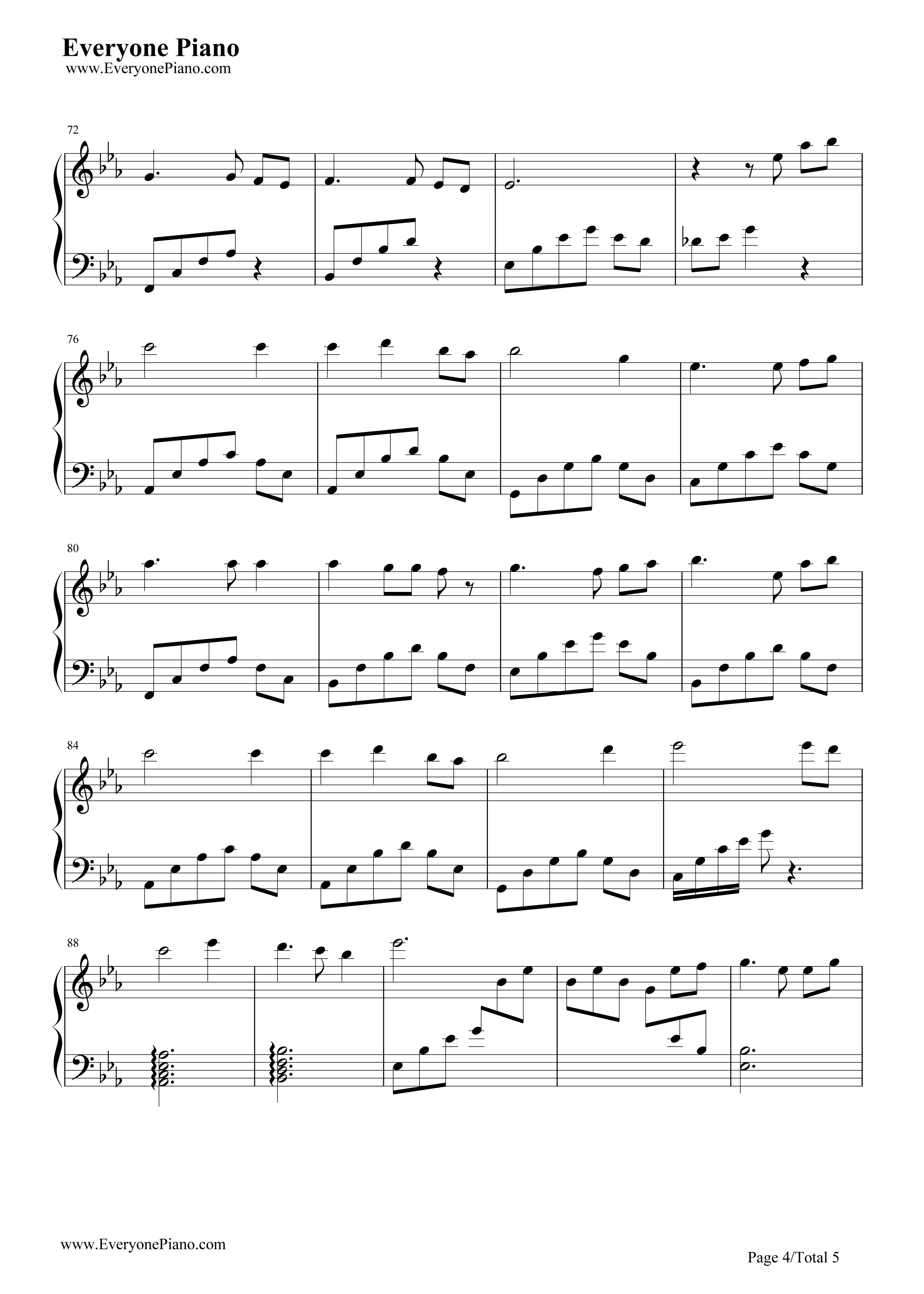 向日葵之家的圆舞曲钢琴谱_藤泽麻衣__久石让_宫崎骏