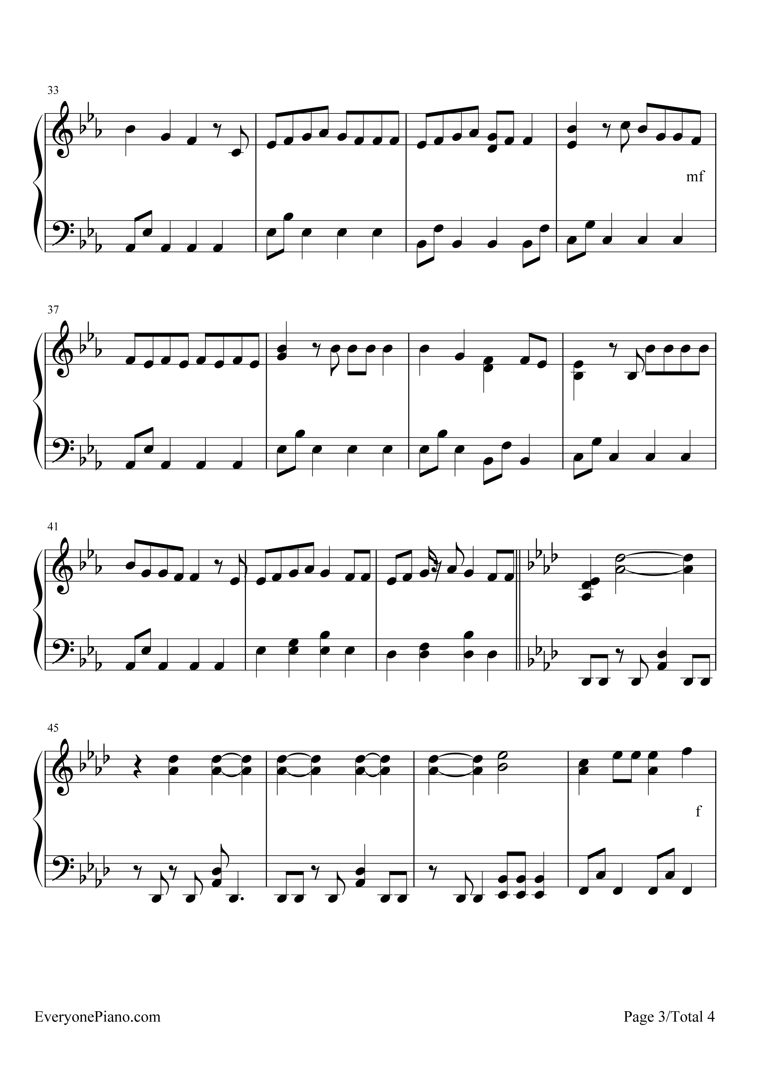 梦灯笼钢琴谱_RADWIMPS