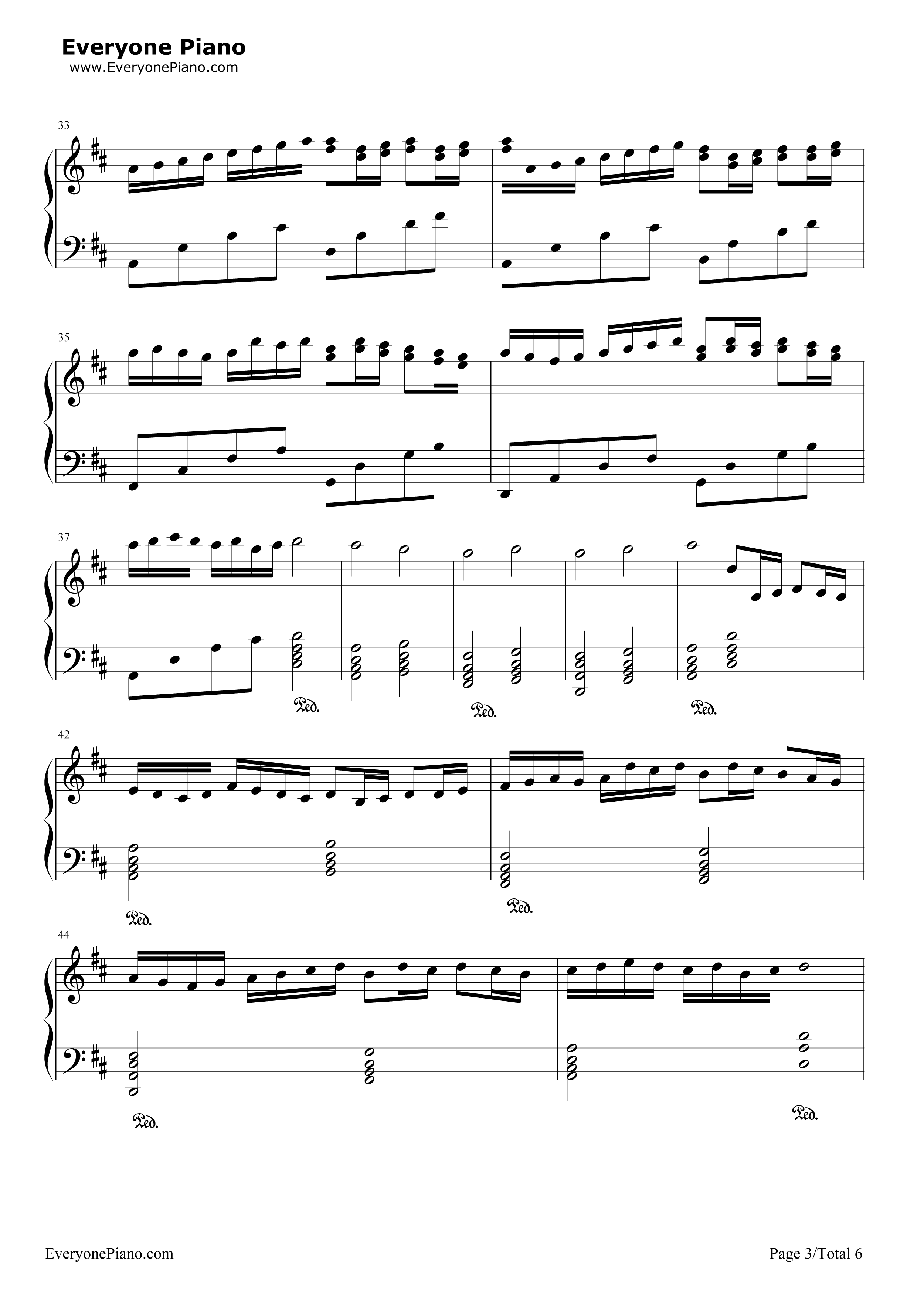 卡农_大爱人间钢琴谱_巴哈贝尔