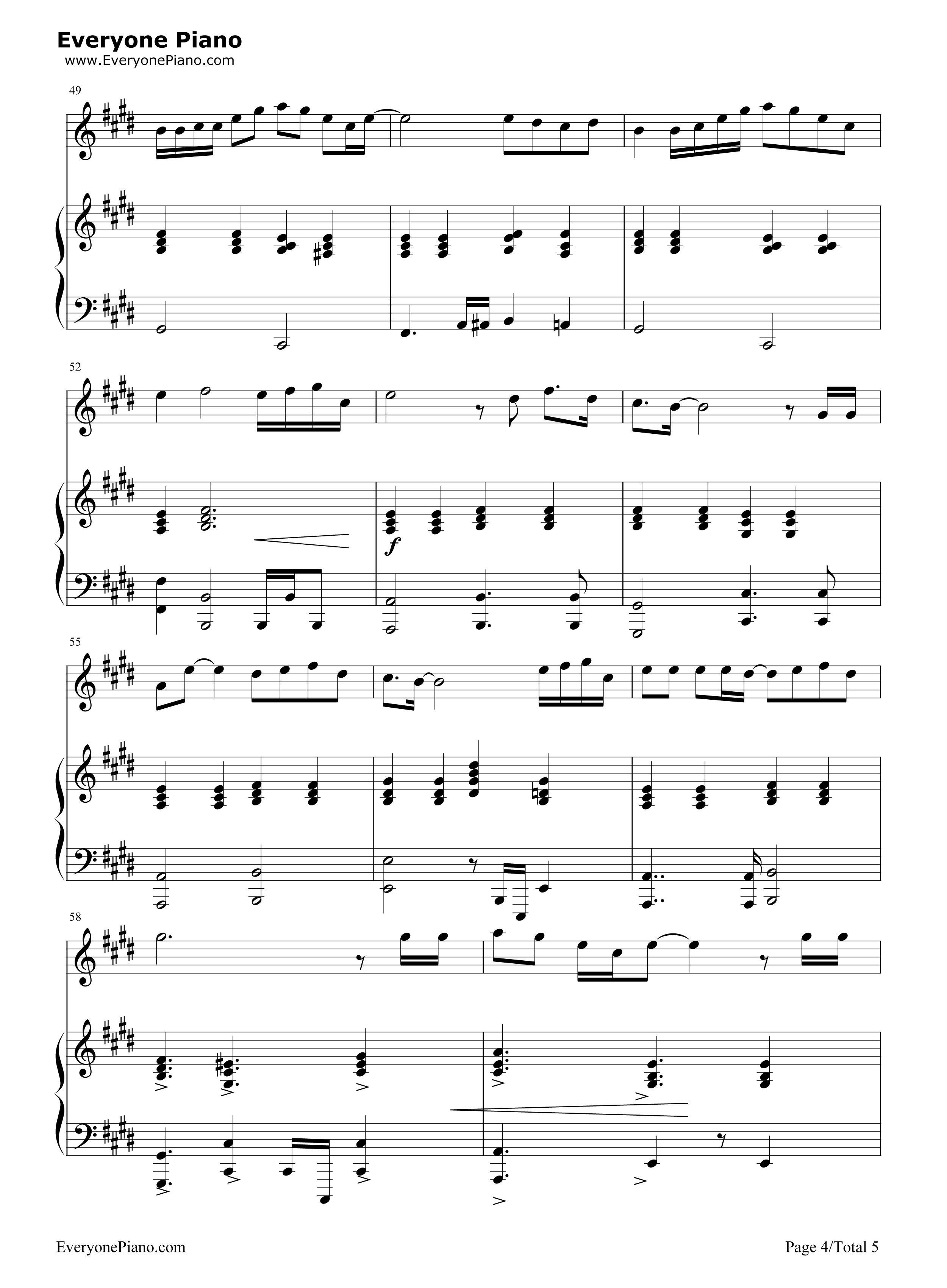 三国駅钢琴谱_Aiko