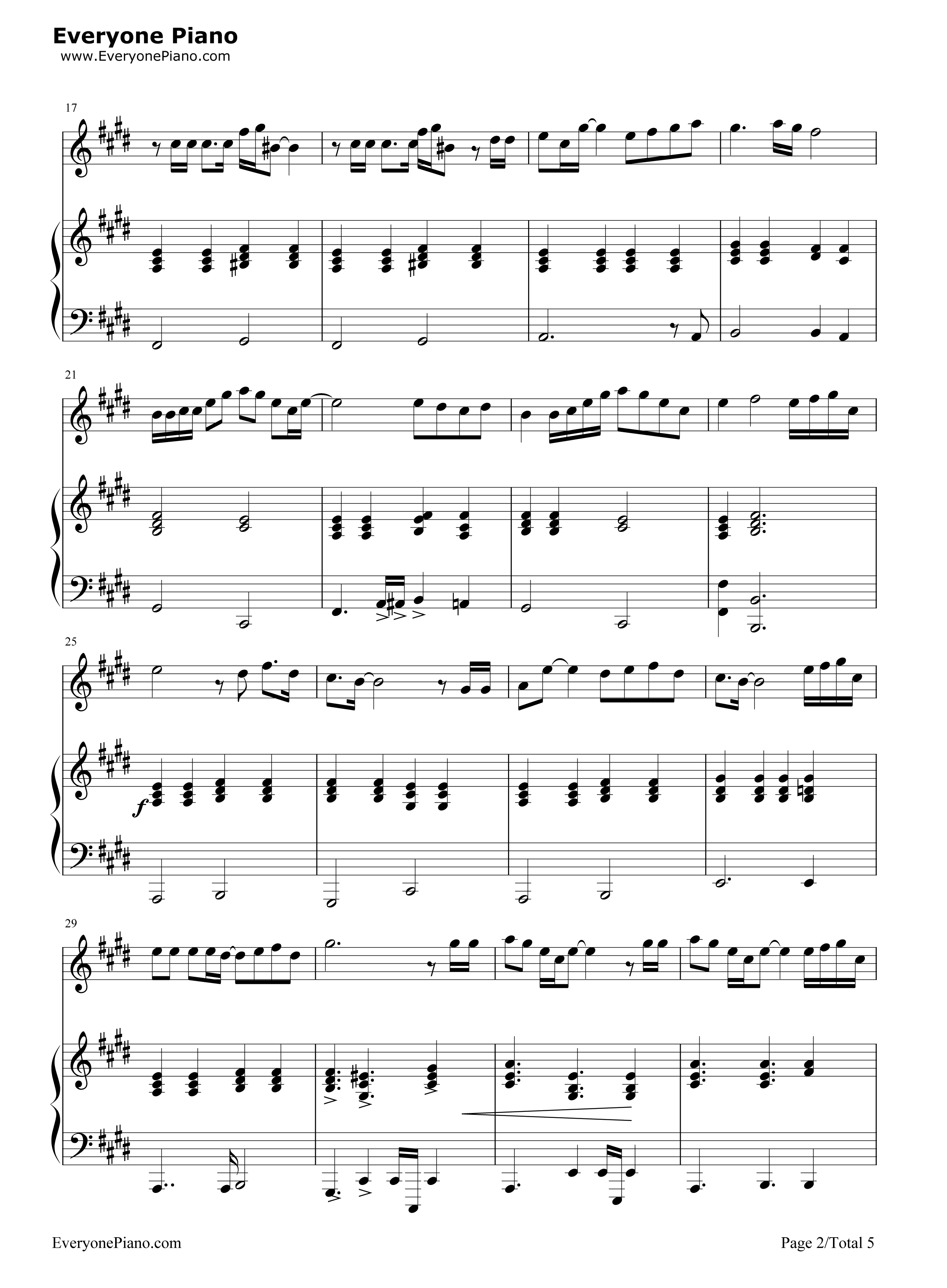 三国駅钢琴谱_Aiko