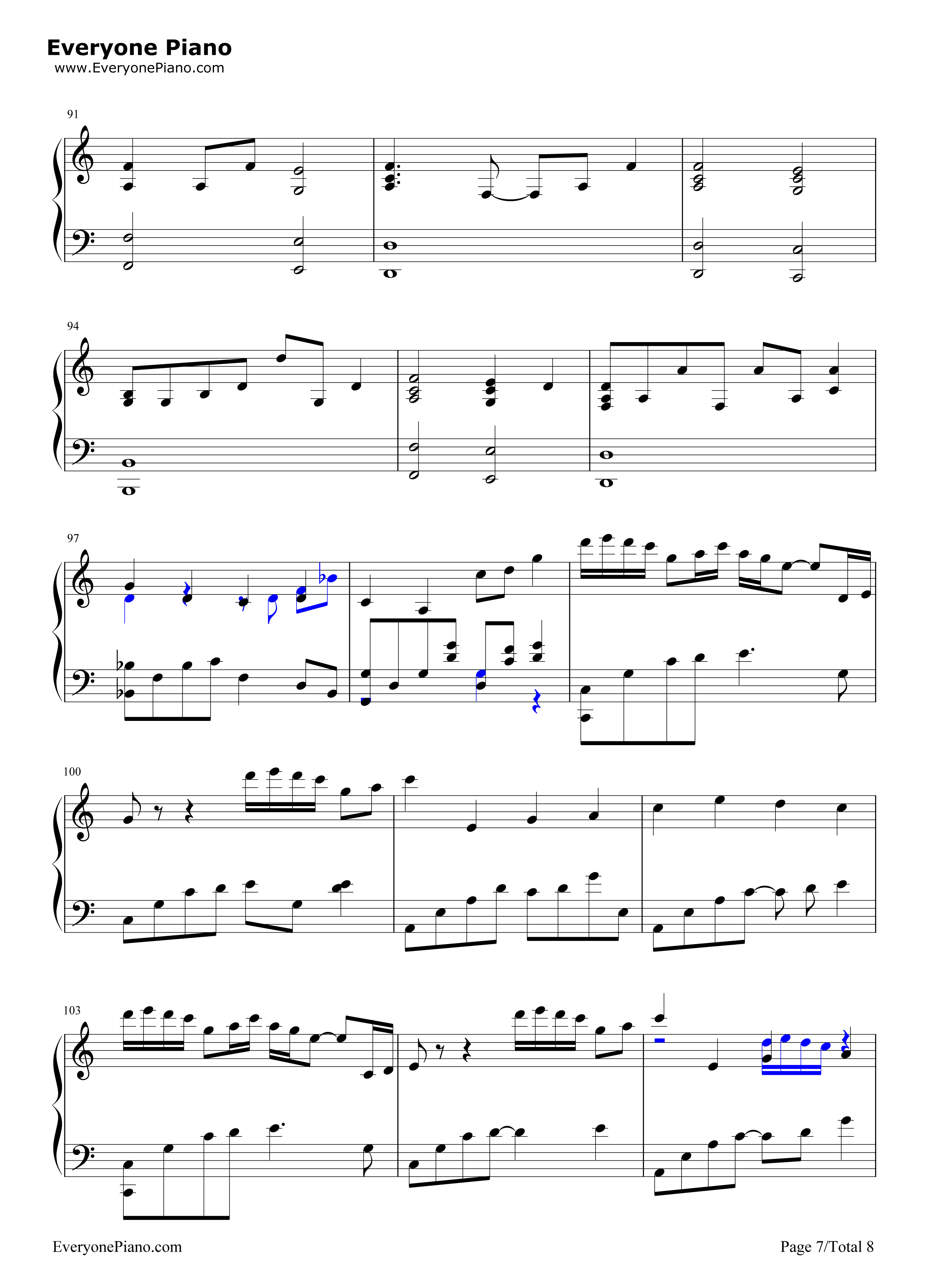 彩蝶舞夏钢琴谱_何真真