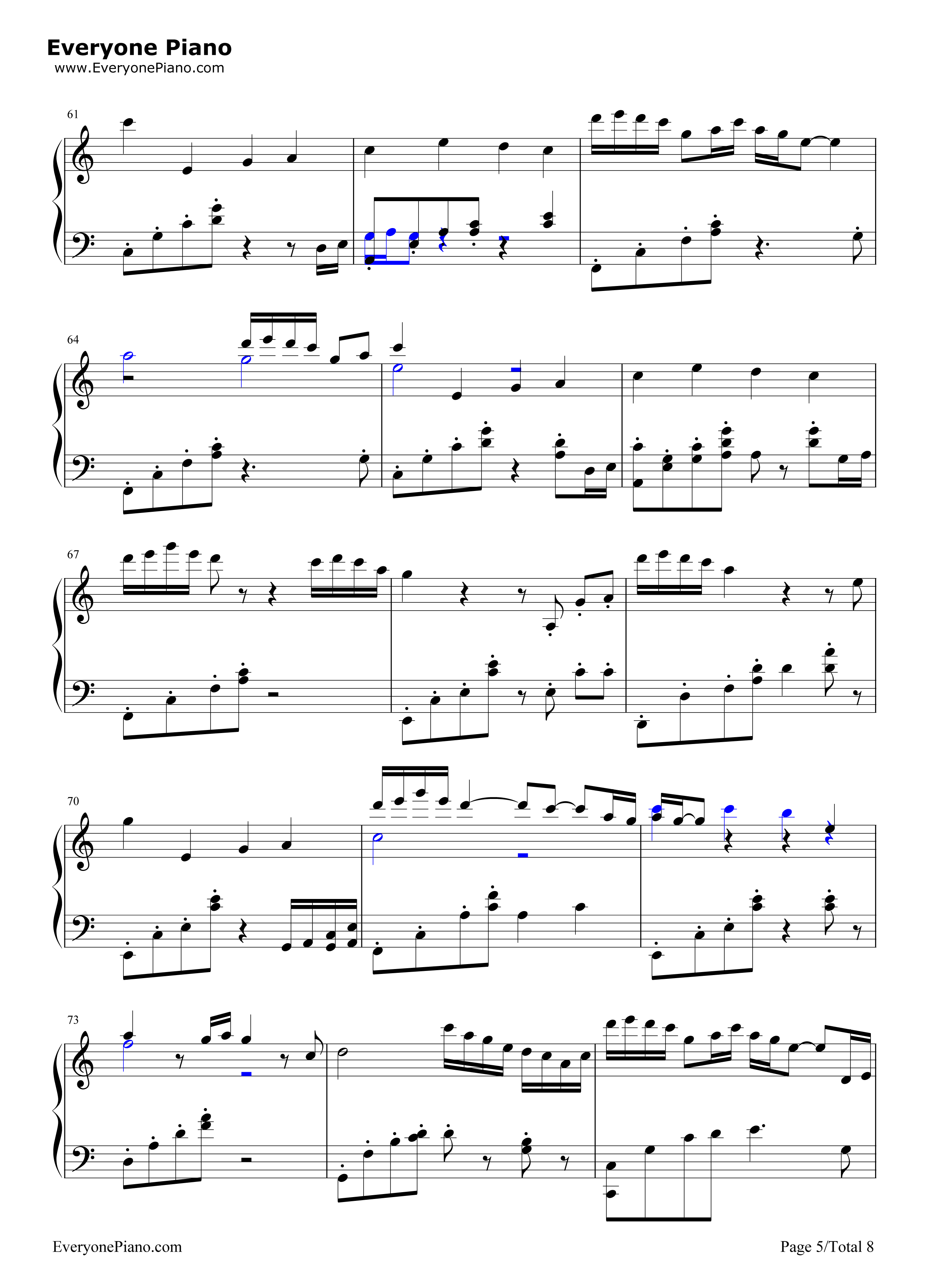 彩蝶舞夏钢琴谱_何真真