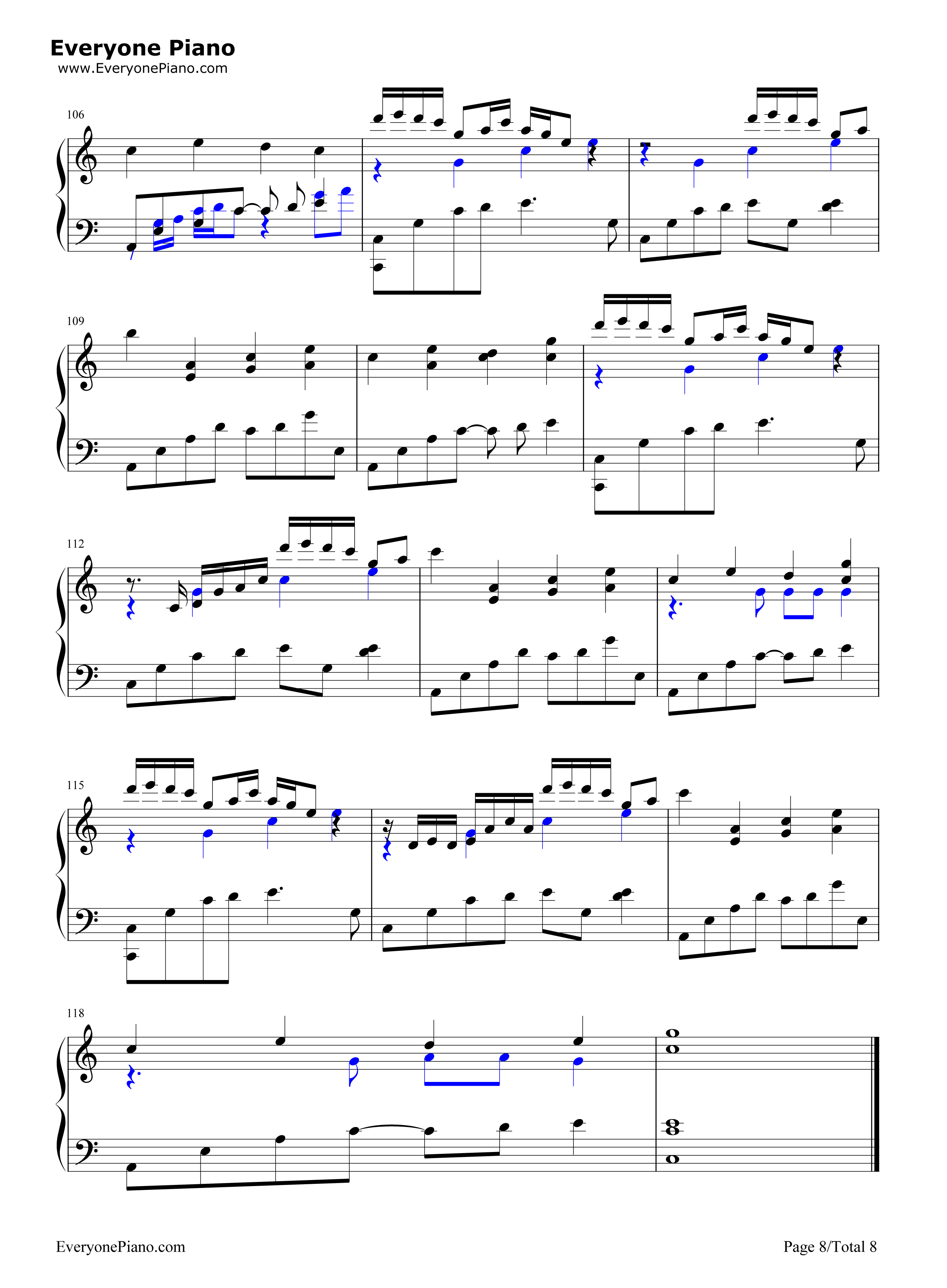 彩蝶舞夏钢琴谱_何真真