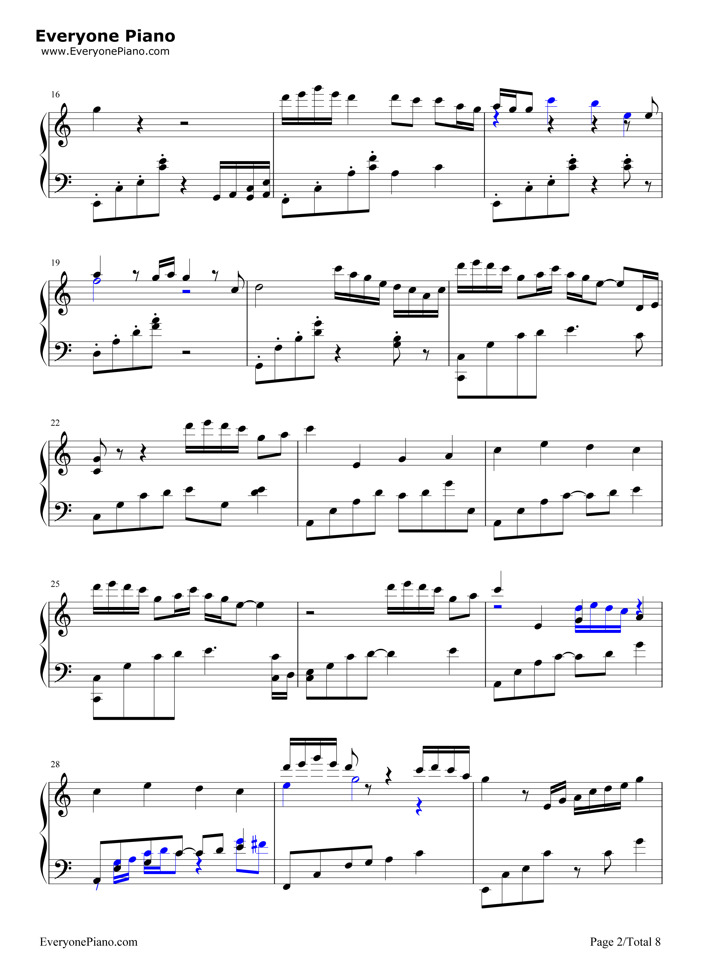 彩蝶舞夏钢琴谱_何真真