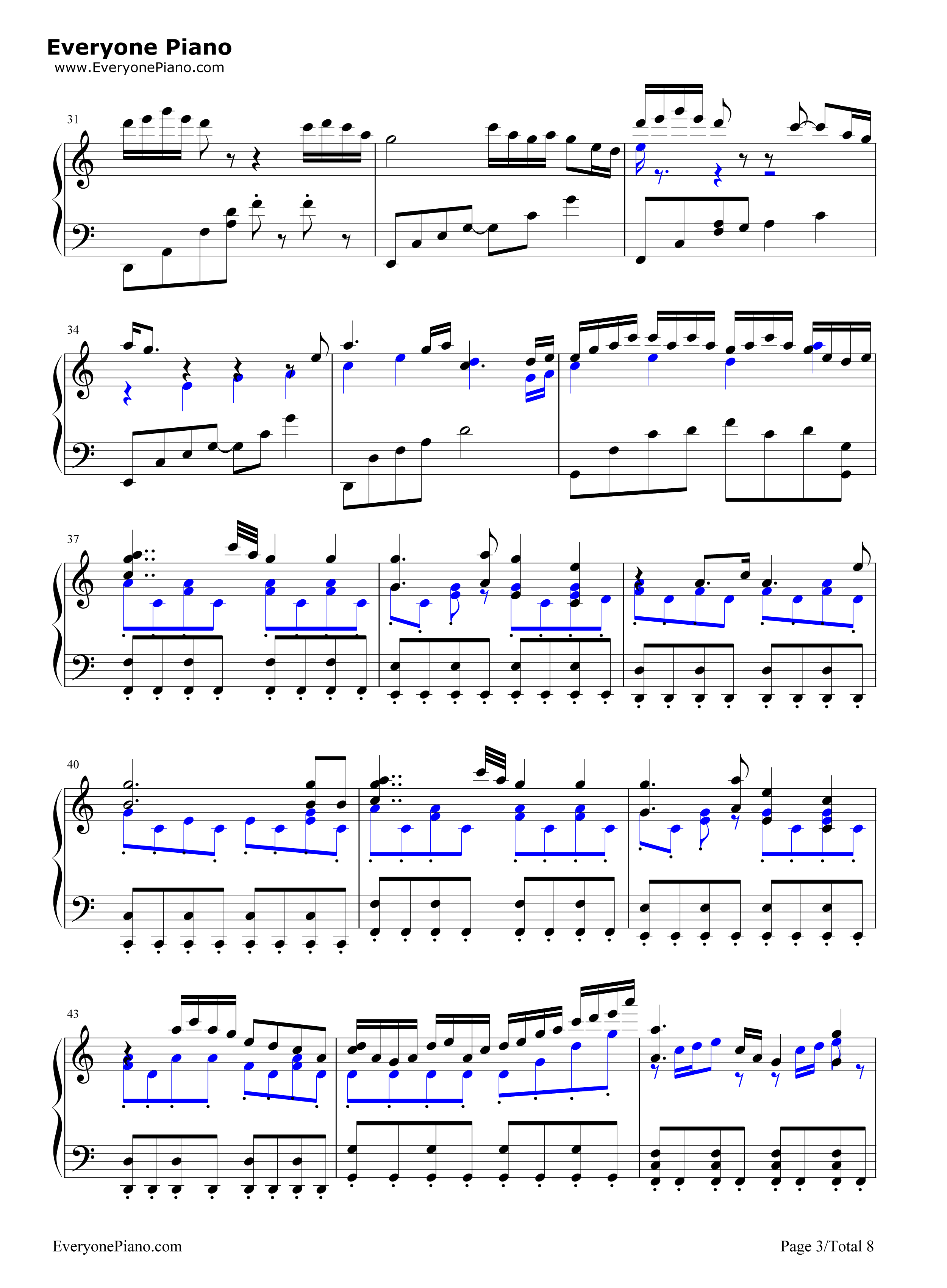 彩蝶舞夏钢琴谱_何真真