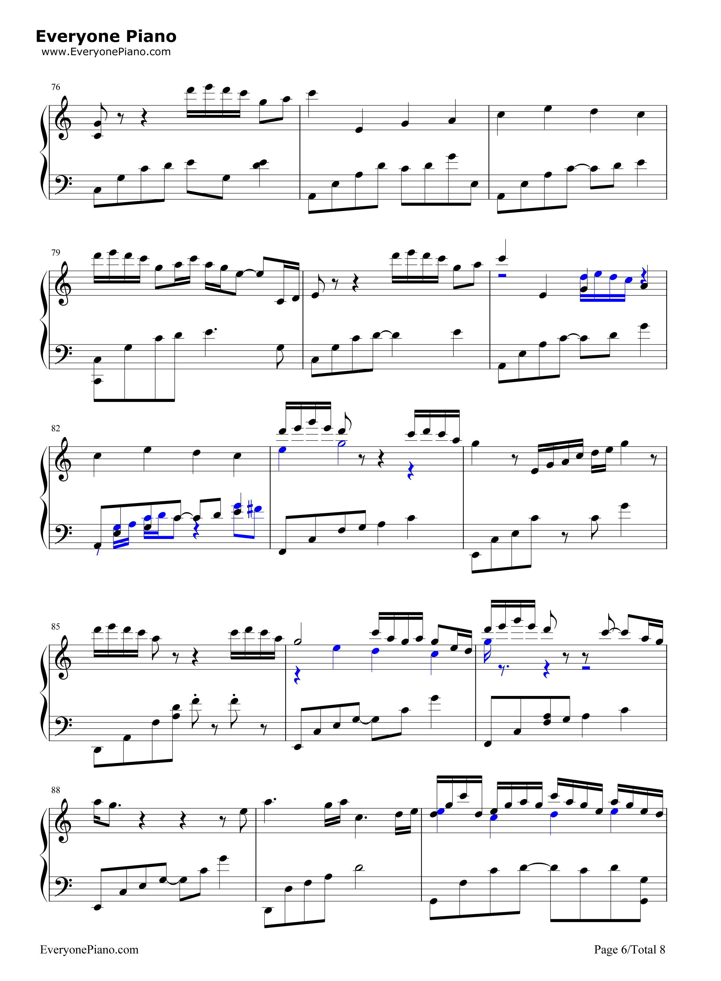 彩蝶舞夏钢琴谱_何真真